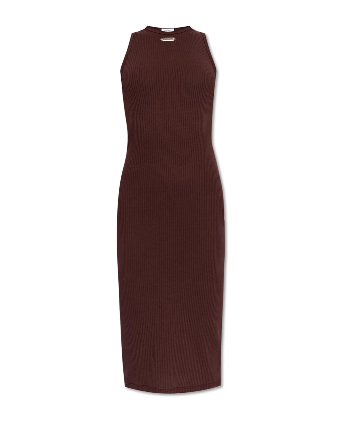 Alexander McQueen Ribbed Dress - RED