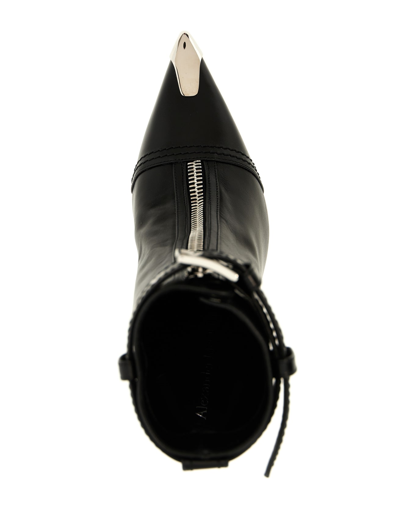 Alexander McQueen 'slash Biker' Ankle Boots - Black  