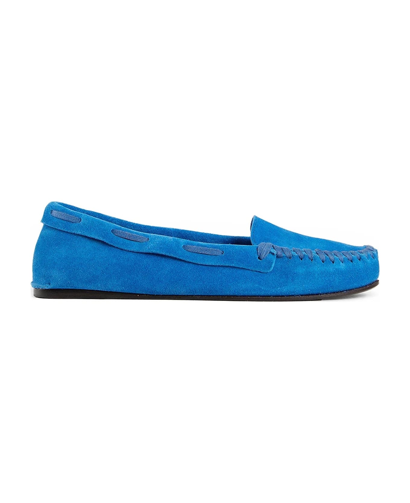 The Row Mabel Leather Loafers - Blue