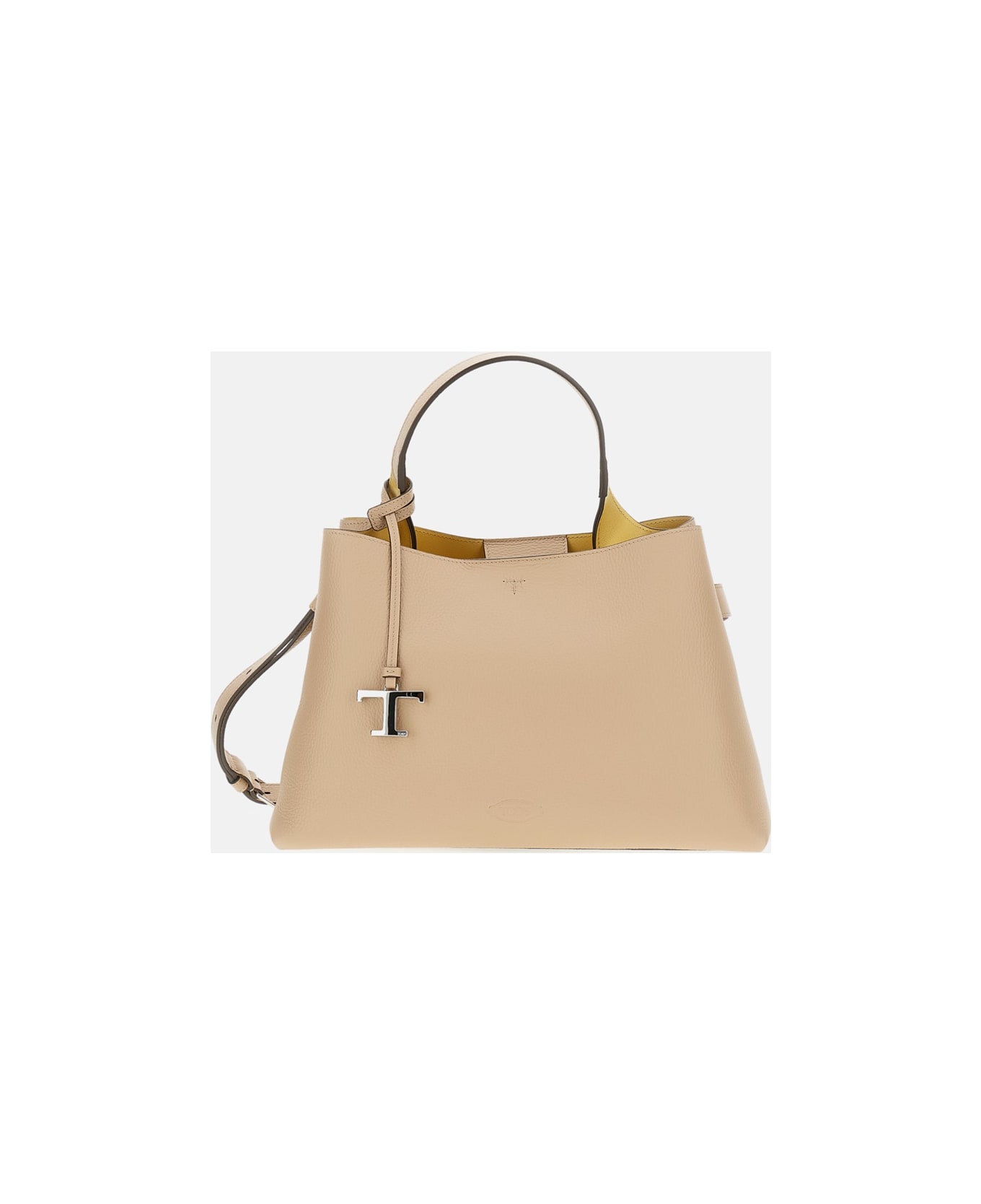 Tod's Apa Top Handle Media - Beige