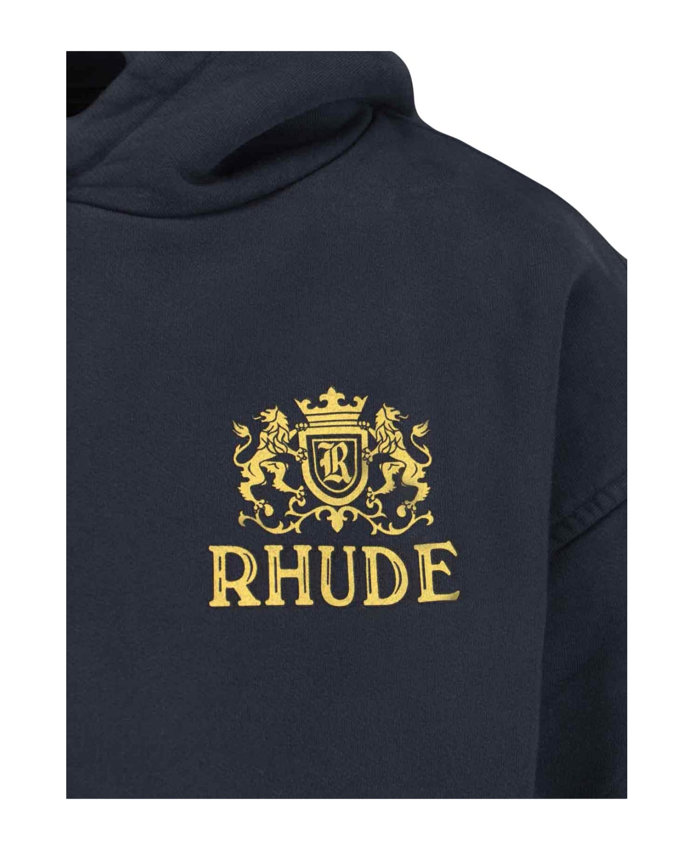 AMIRI★RHUDE CRESTA HOODIE RHUDE Cresta Hoodie | Black | FARFETCH