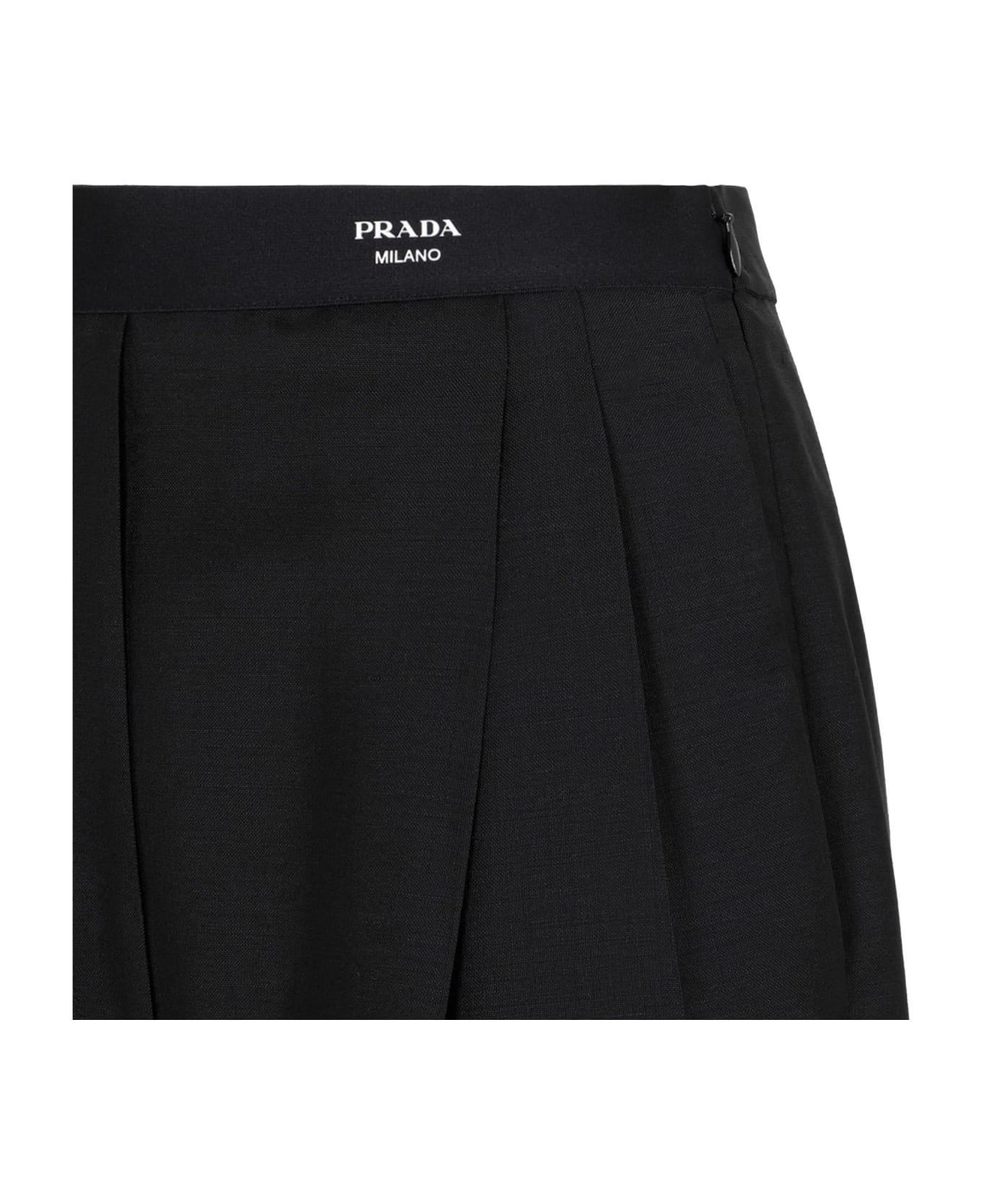 Prada Mohair And Wool Pants - Black