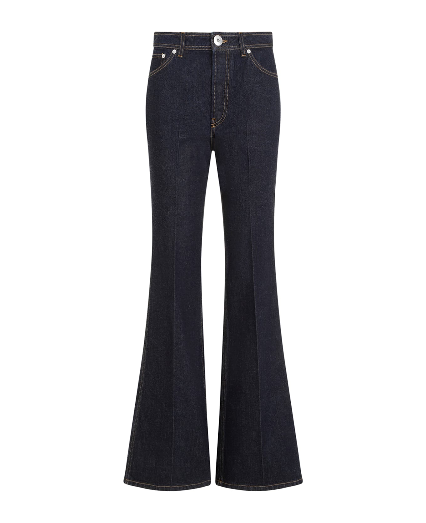 Lanvin Wide Leg Denim Jeans - Navy Blue