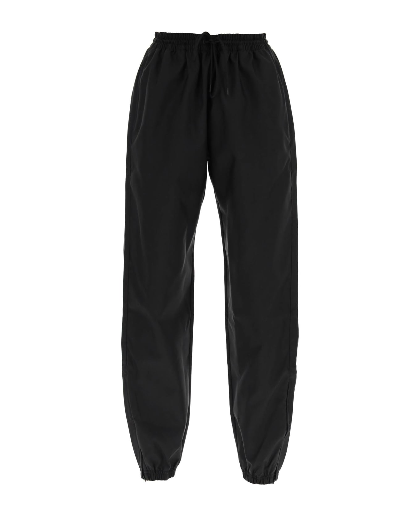 WARDROBE.NYC High-waisted Nylon Pants - BLACK (Black)
