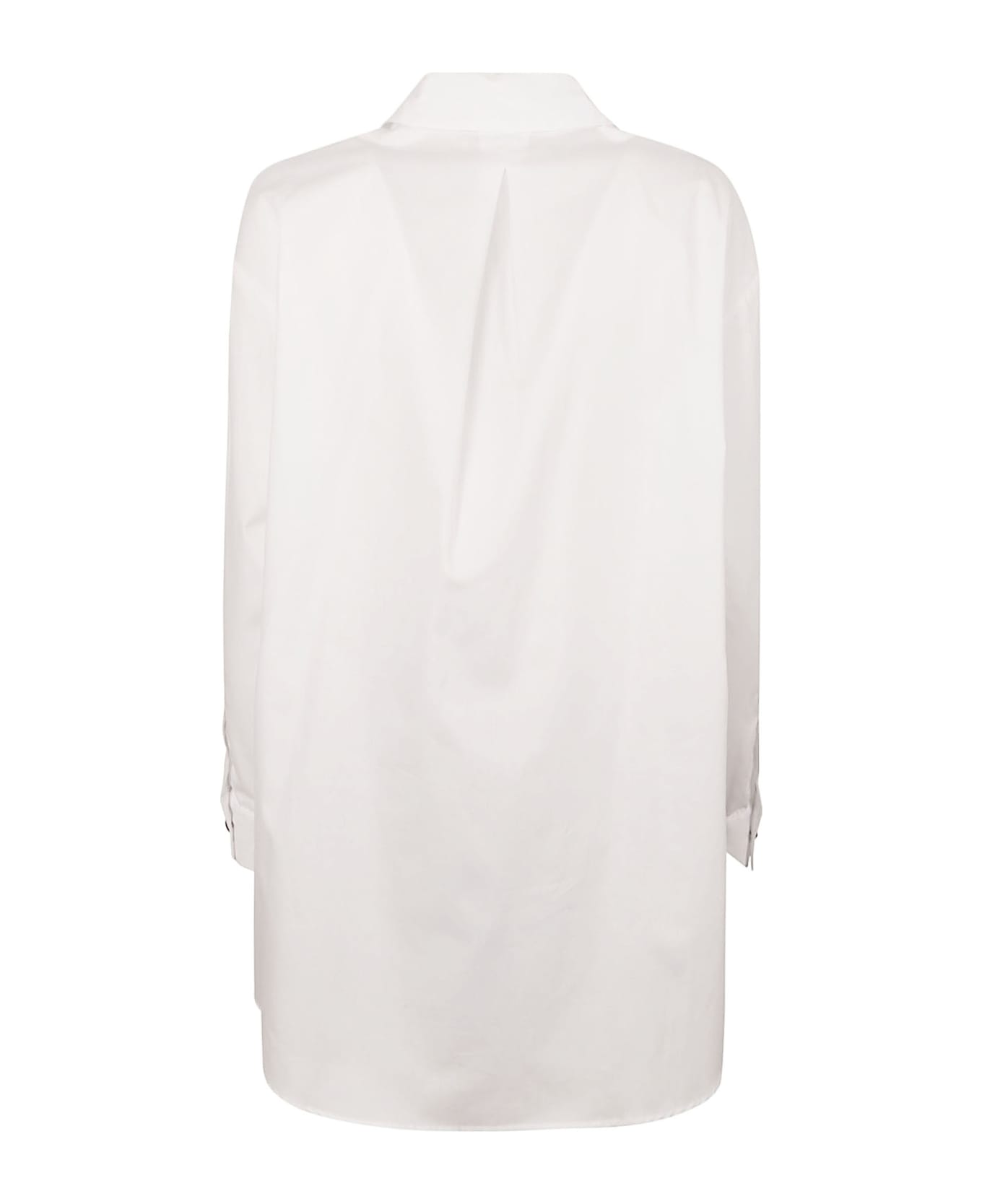 Elisabetta Franchi Sequinned Shirt Dress - White