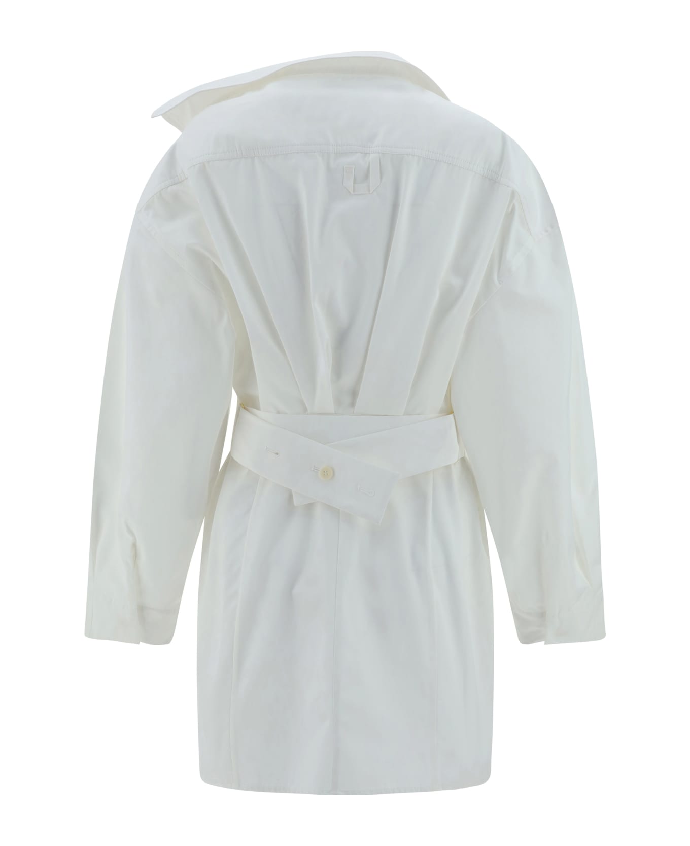 Jacquemus La Mini Robe Chemisier Dress - White レインコート