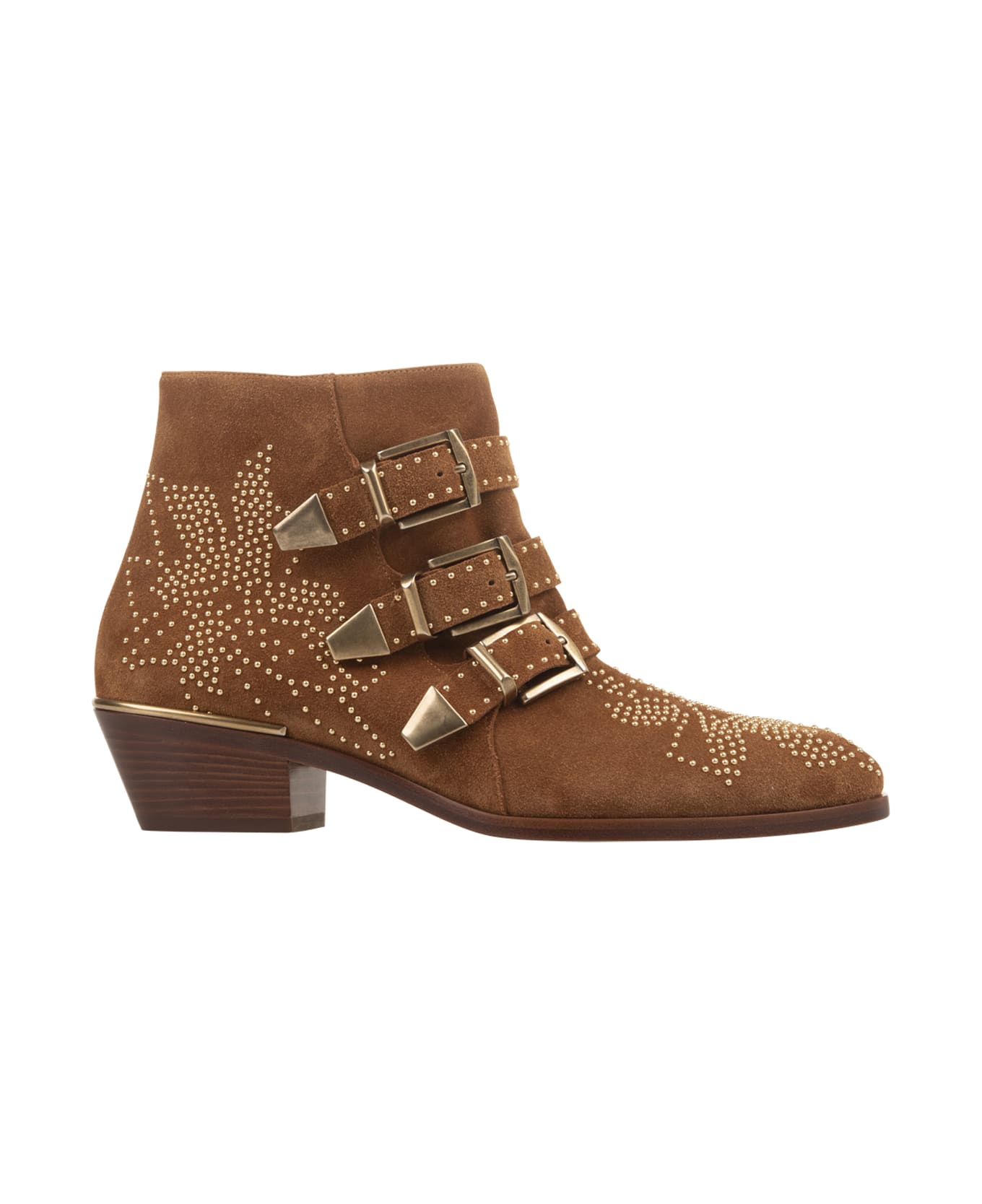 Chloé Brown Suede Susanna Ankle Boots - Brown