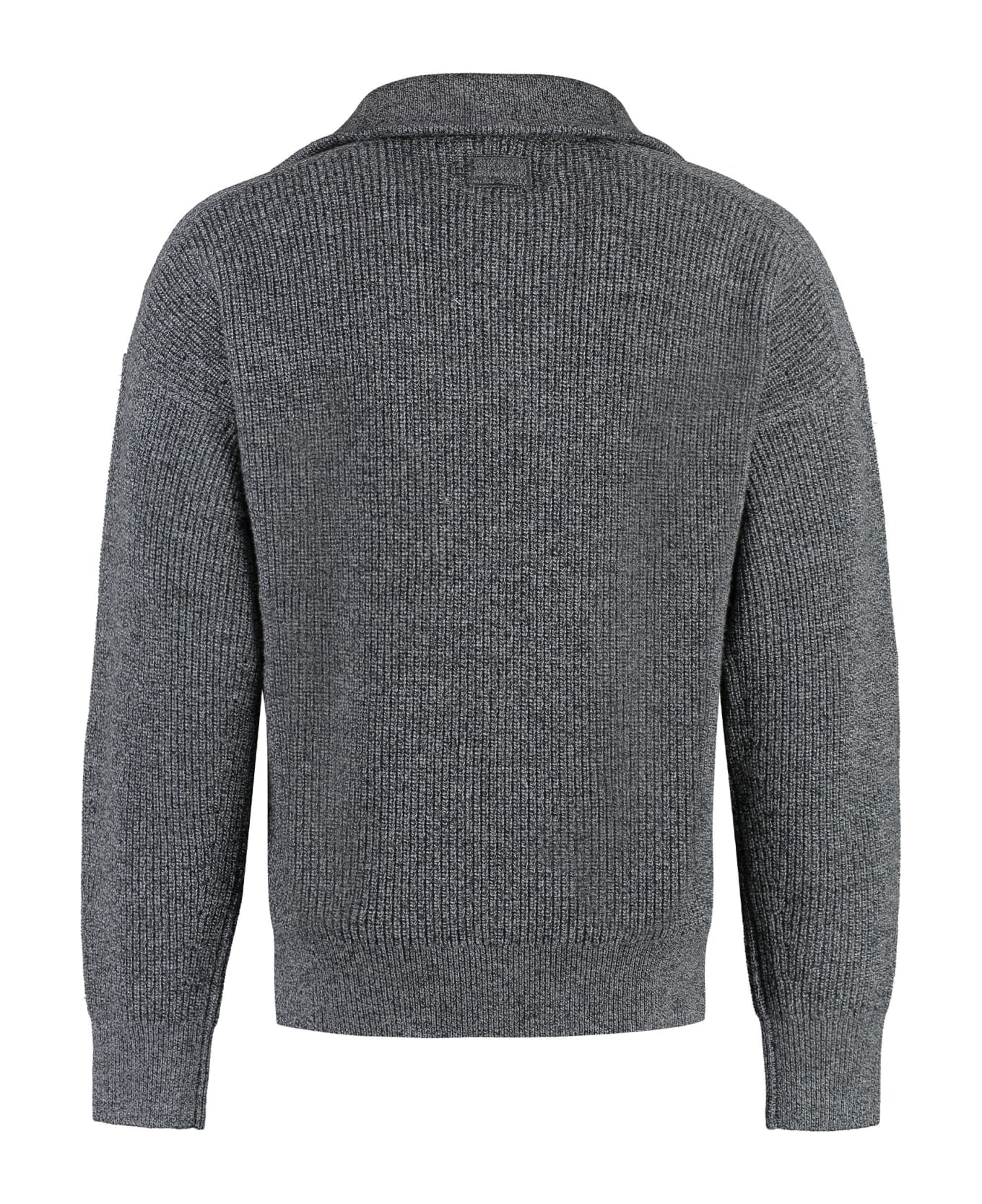 Isabel Marant Benny Wool Turtleneck Sweater - grey