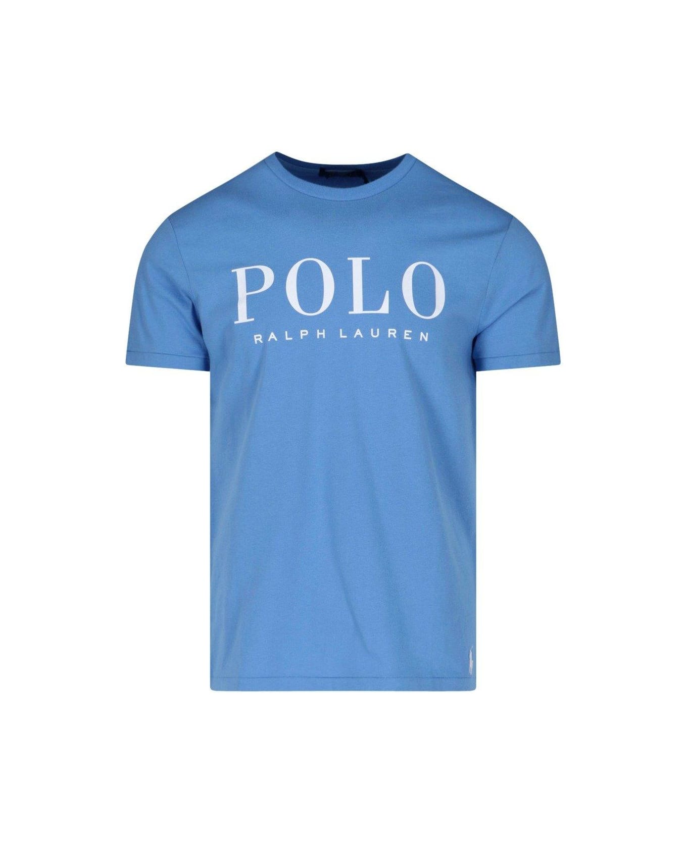 Ralph Lauren Light Blue Polo Custom Slim-fit T-shirt - Blu シャツ