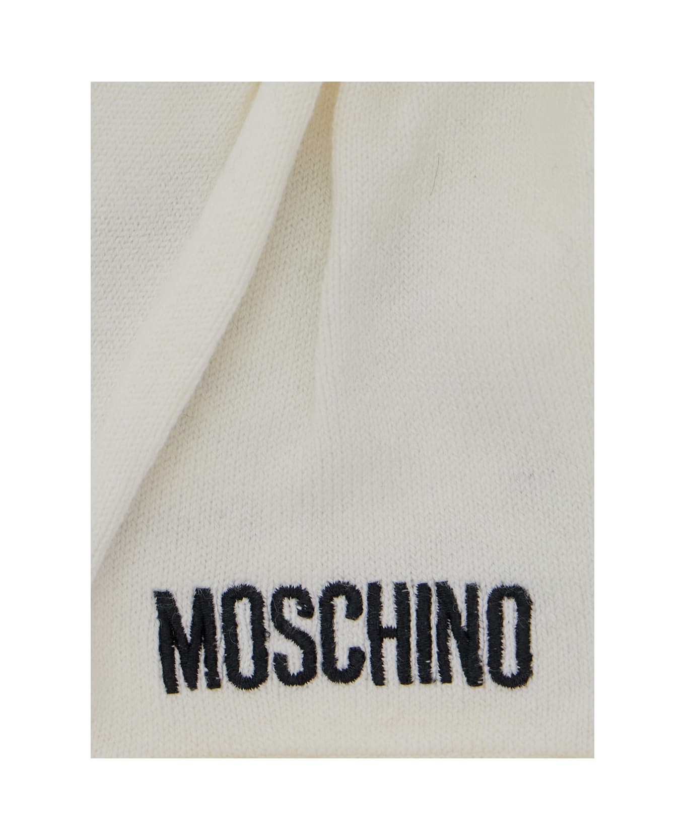 Moschino Knitted Hat Addition - White