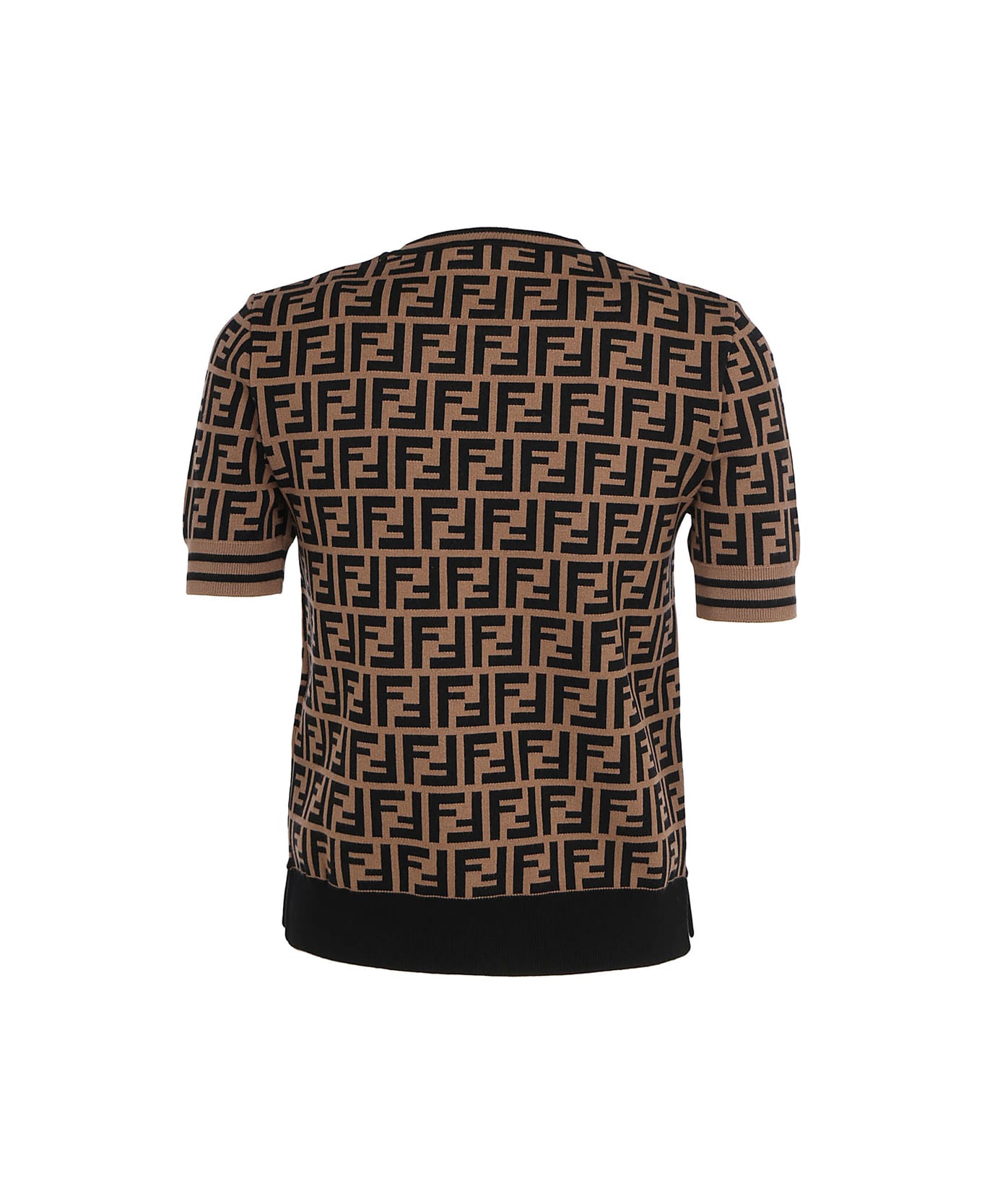Fendi Short-sleeved Jumper - Brown Tシャツ