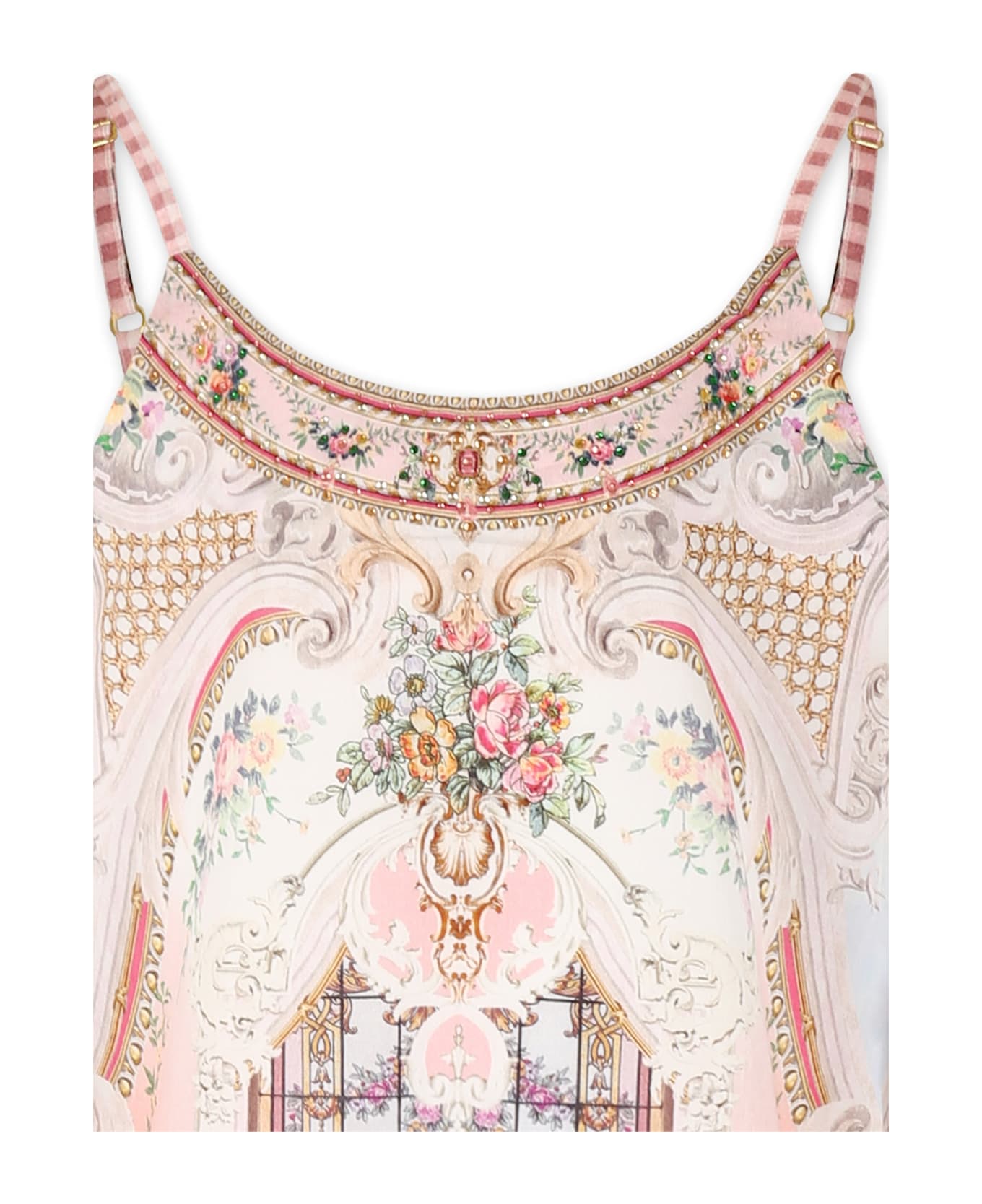 Camilla Pink Dress For Girl With Floral Print - Pink