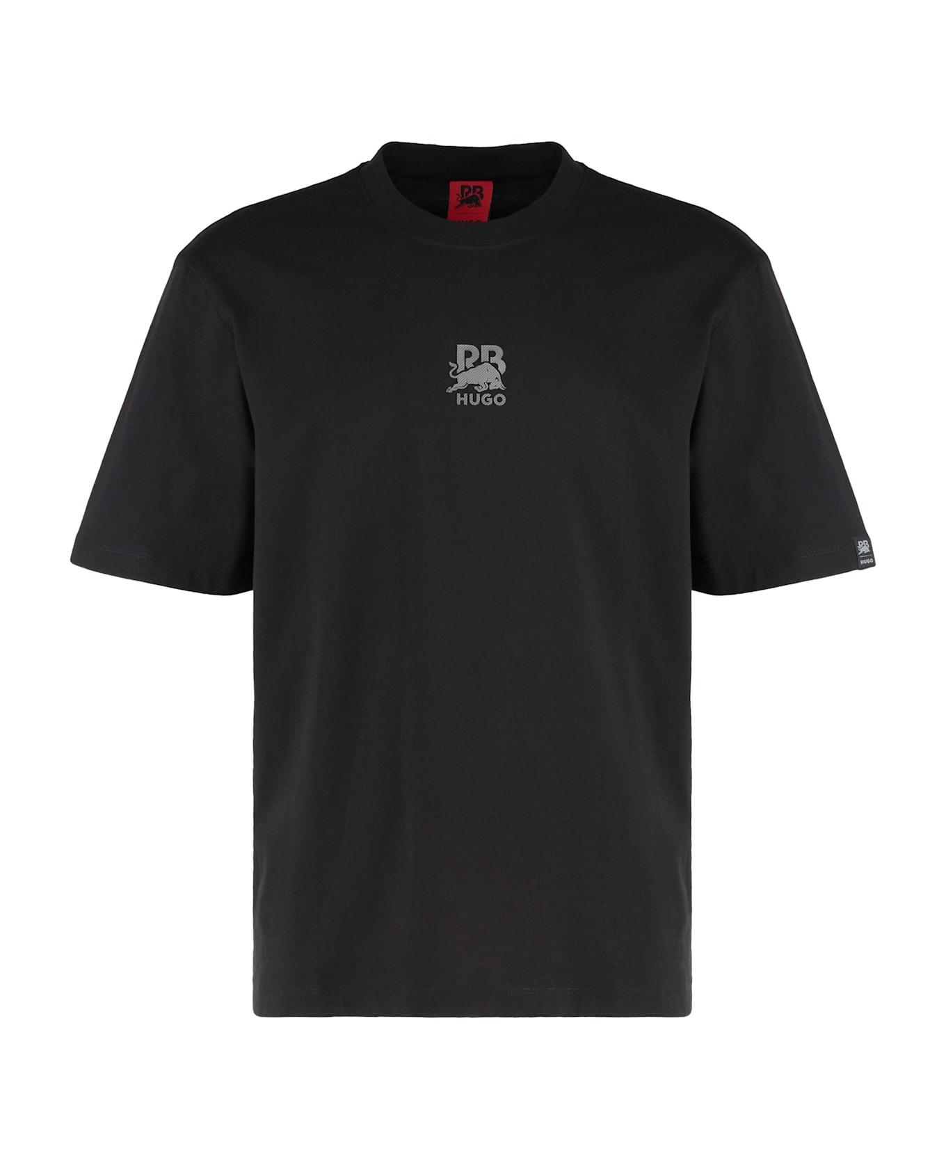 Hugo Boss Hugo X Racing Bulls - Cotton Crew-neck T-shirt - black
