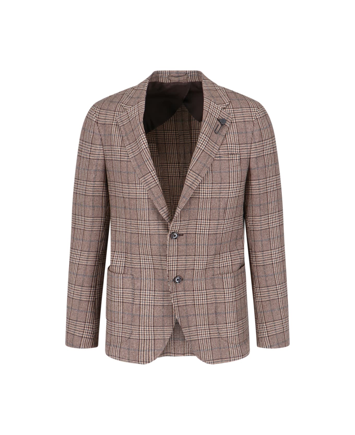 Lardini Single-breasted Blazer - Brown