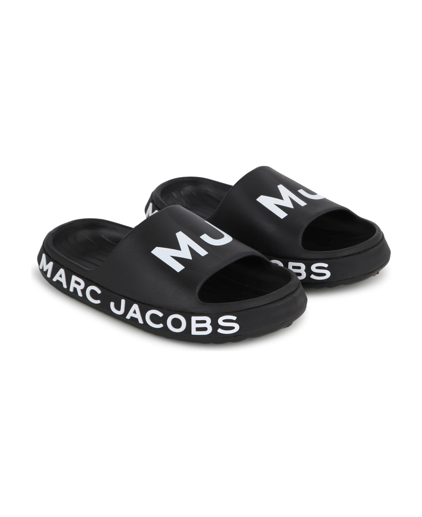 Marc Jacobs Ciabatte Con Logo - Black