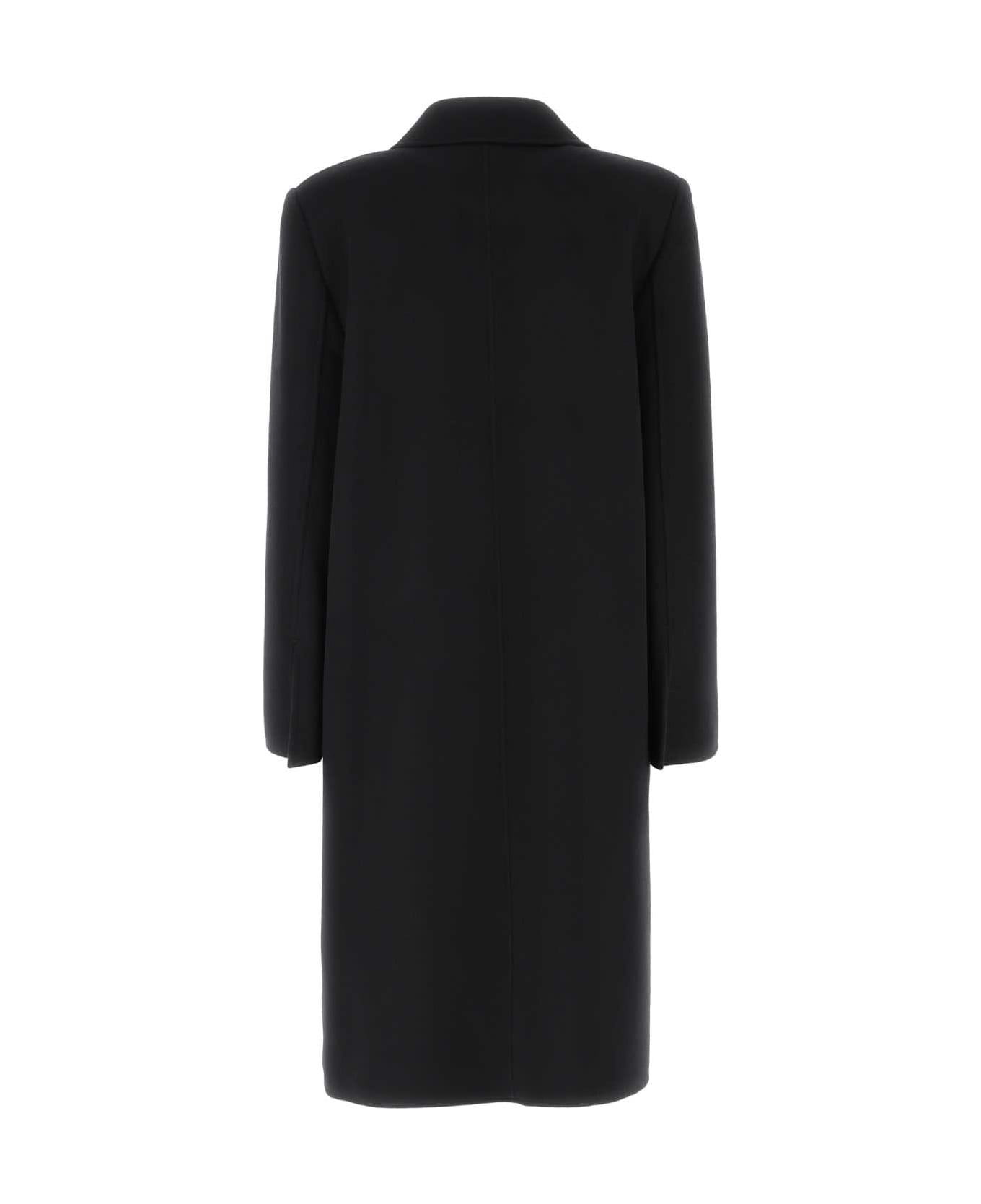 Fendi Black Wool Coat - Black