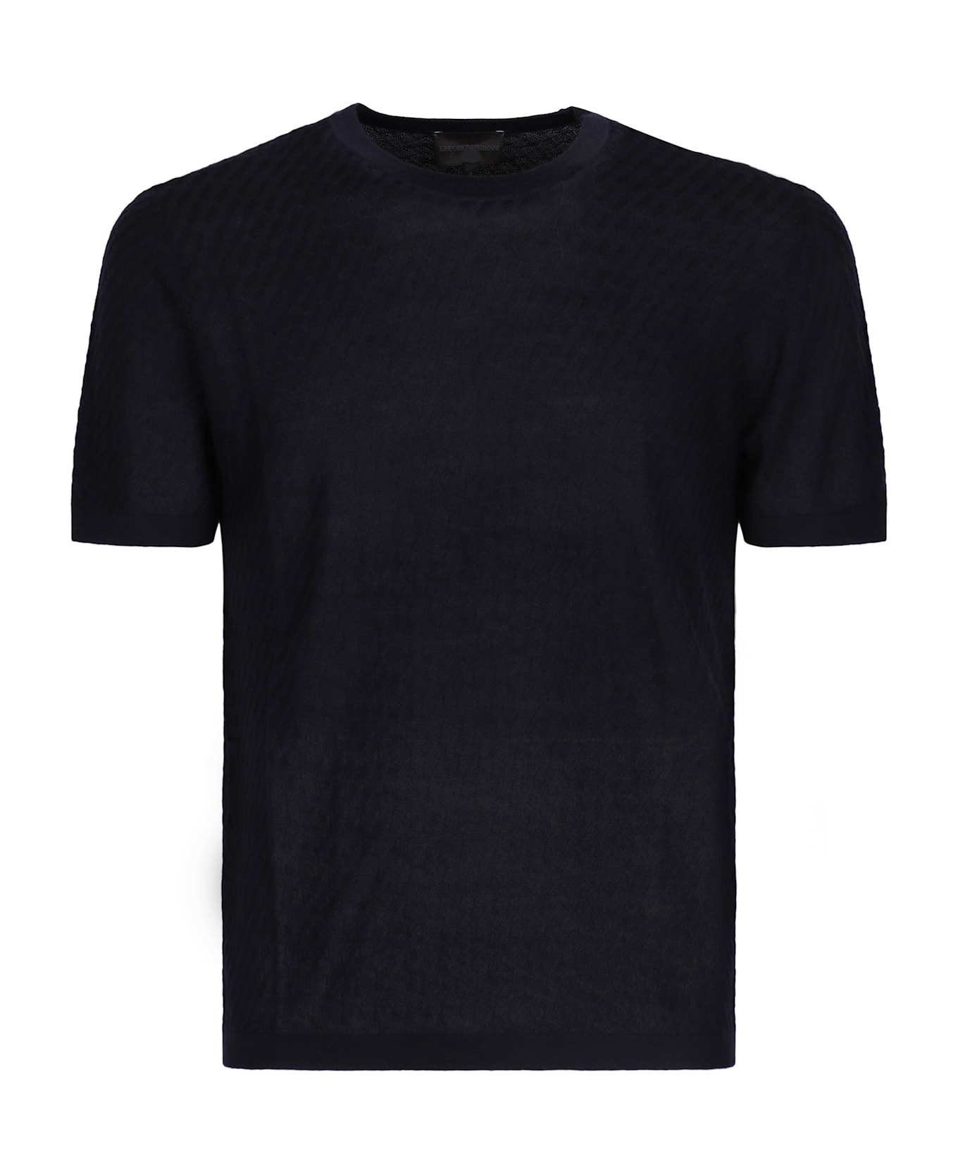 Emporio Armani Knitted T-shirt - blue