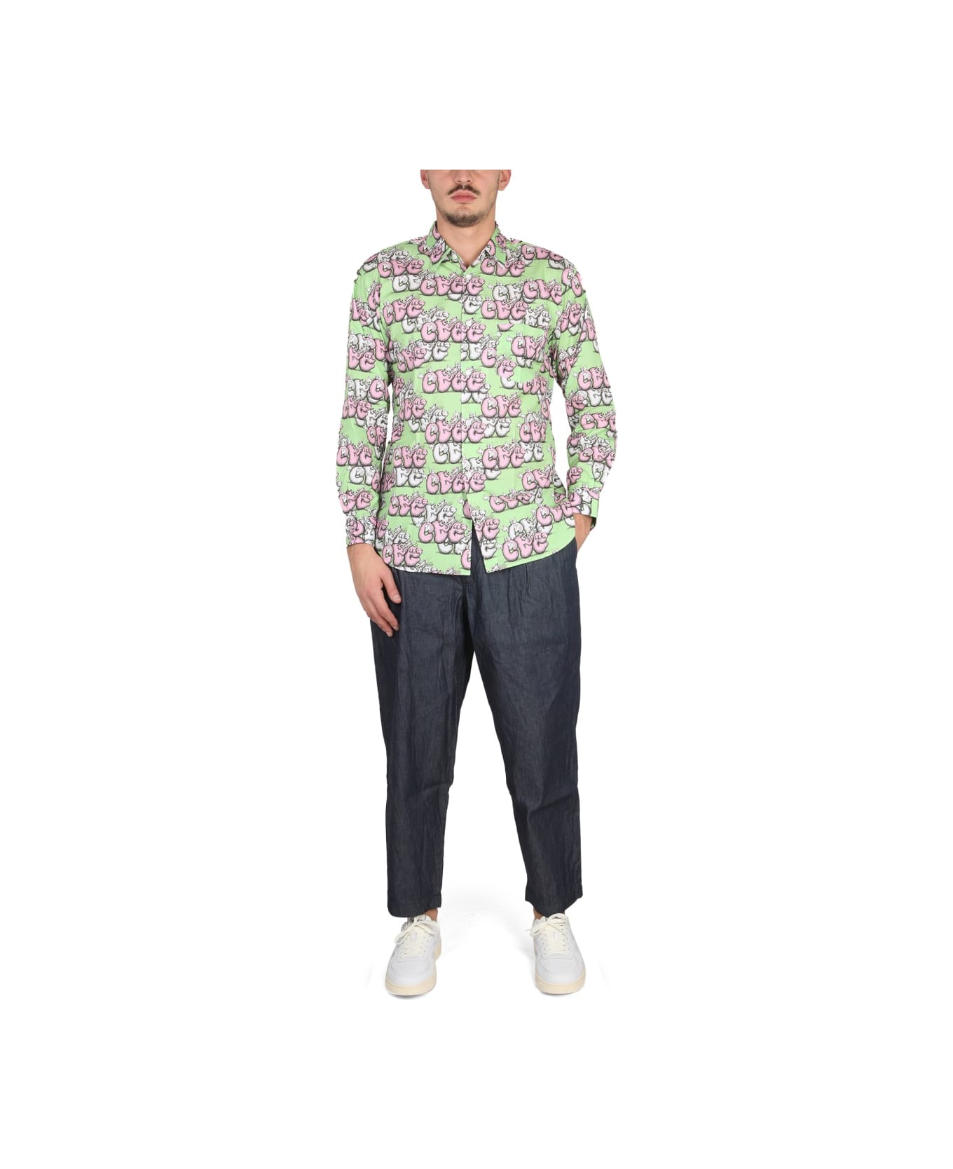 Comme des Garçons Shirt Shirt With Print X Kaws - MULTICOLOUR