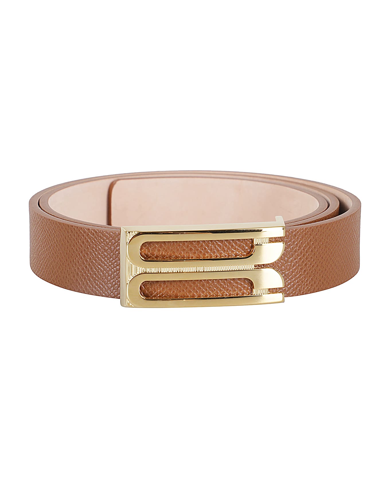 Victoria Beckham Regular Bbuckle Belt - Tan