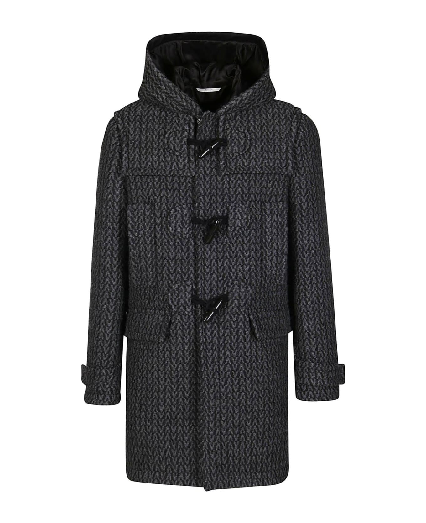 Valentino Spigola Wool Coat - Gray