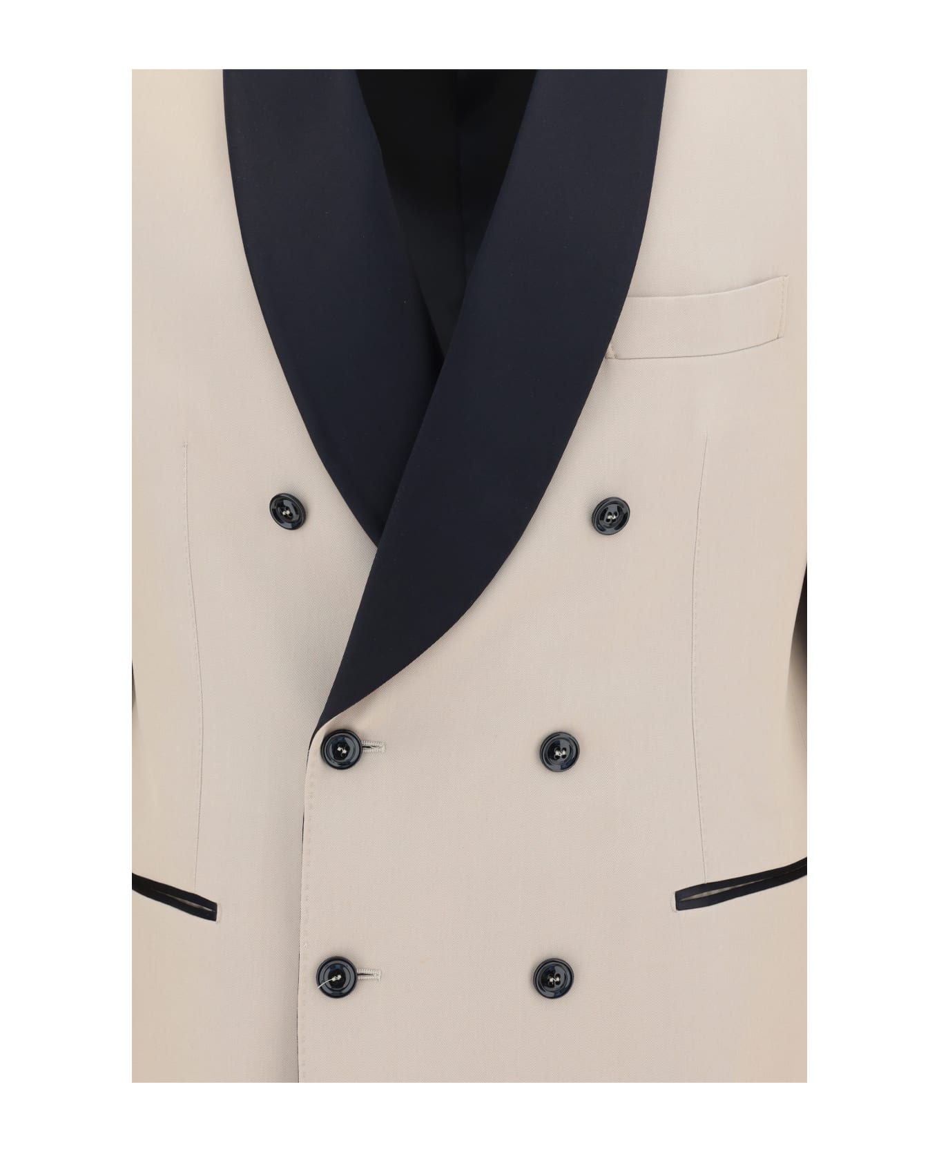 Brunello Cucinelli Blazer Jacket - Sabbia+nero