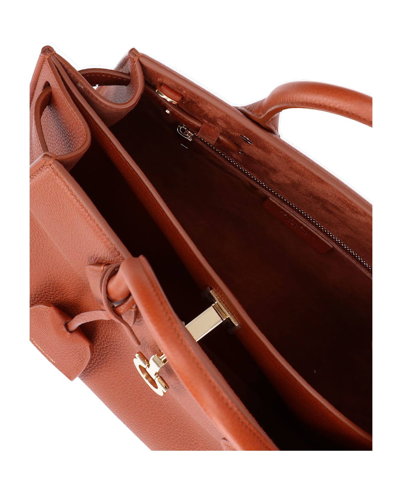 Ferragamo Medium Handbag "studio Soft" - Brown