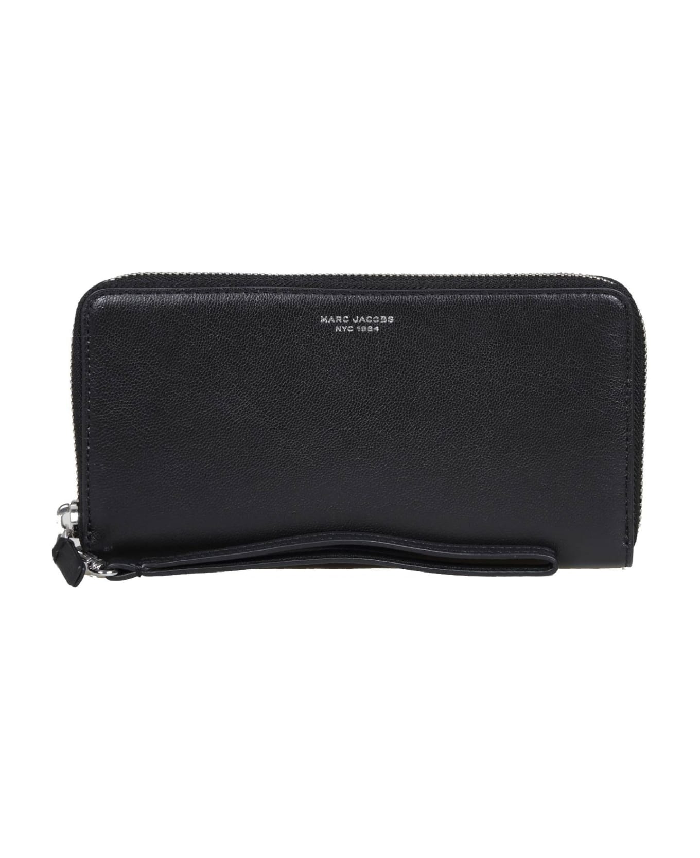 Marc Jacobs Wallet In Black Leather - Black