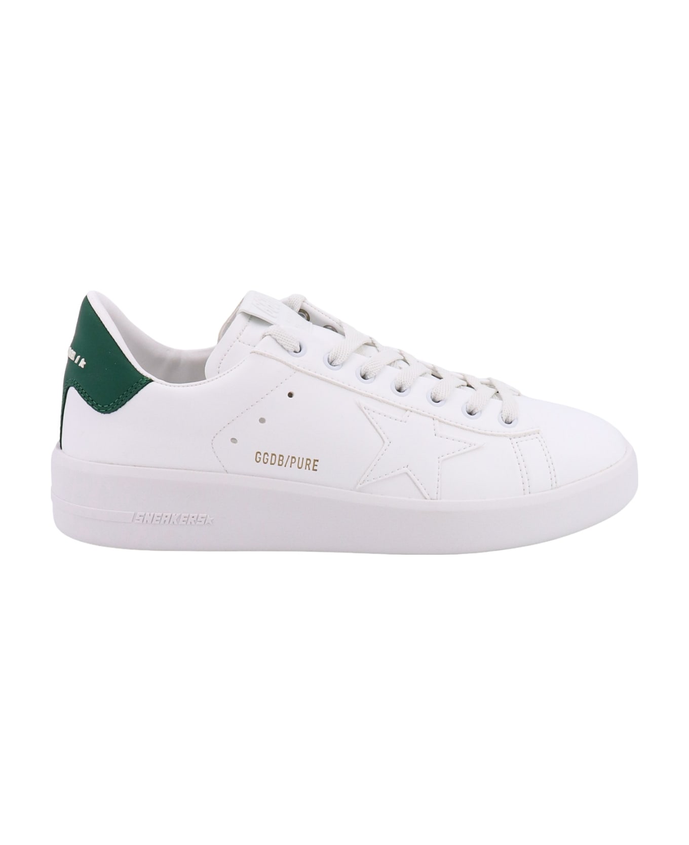 Golden Goose Pure New Sneakers - WHITE/GREEN