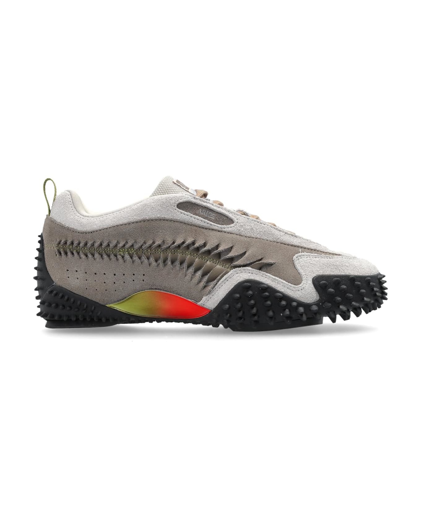 Puma Sports Shoes `mostro Craft Aries` - Ecru Mouse Gray