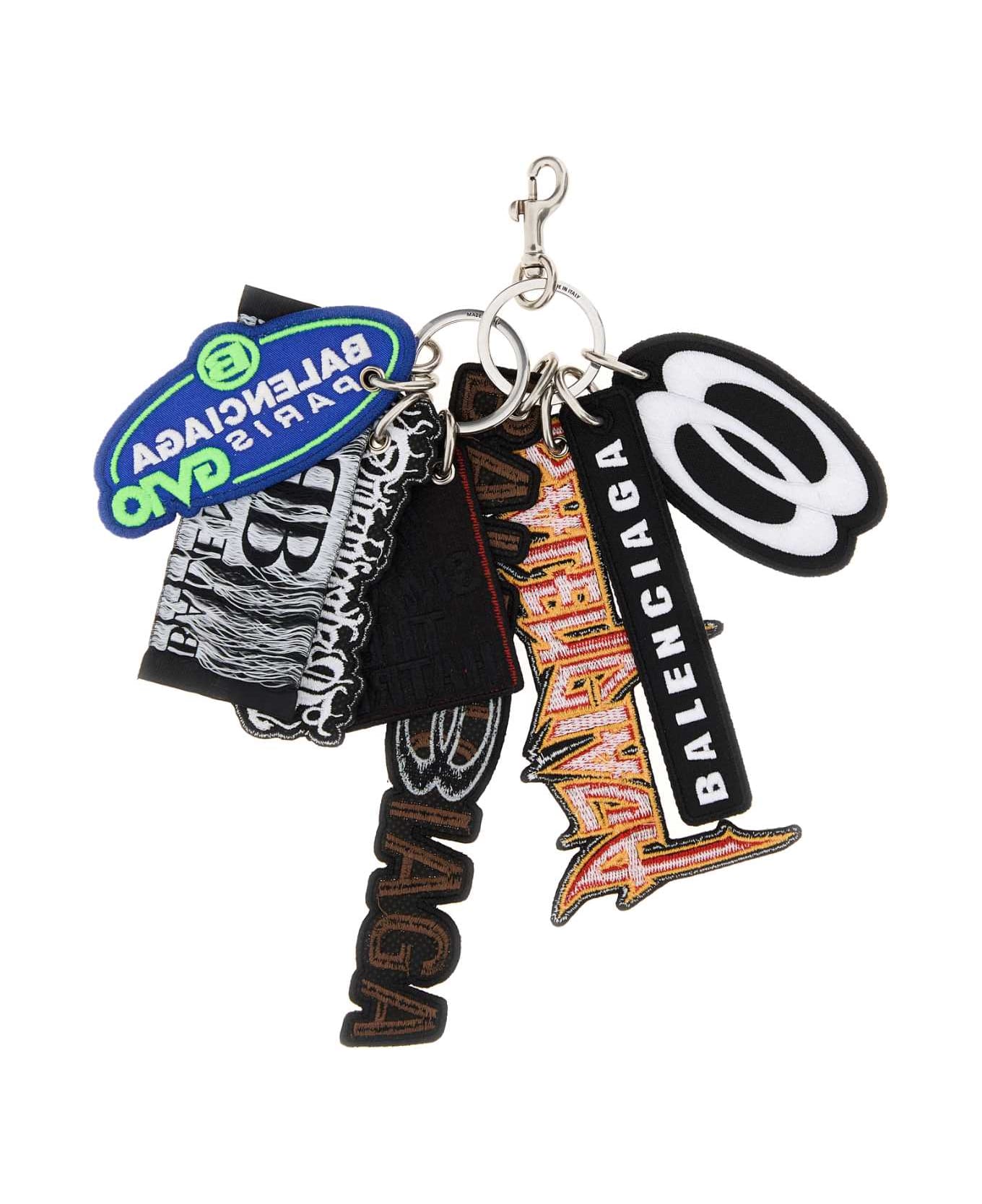 Balenciaga Multicolor Fabric Keyring - MULTICOLOUR