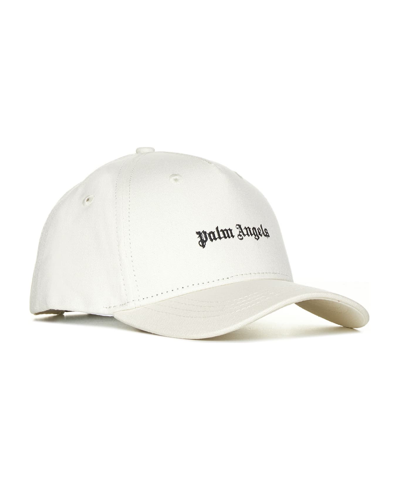 Palm Angels Logo Baseball Cap - White 帽子