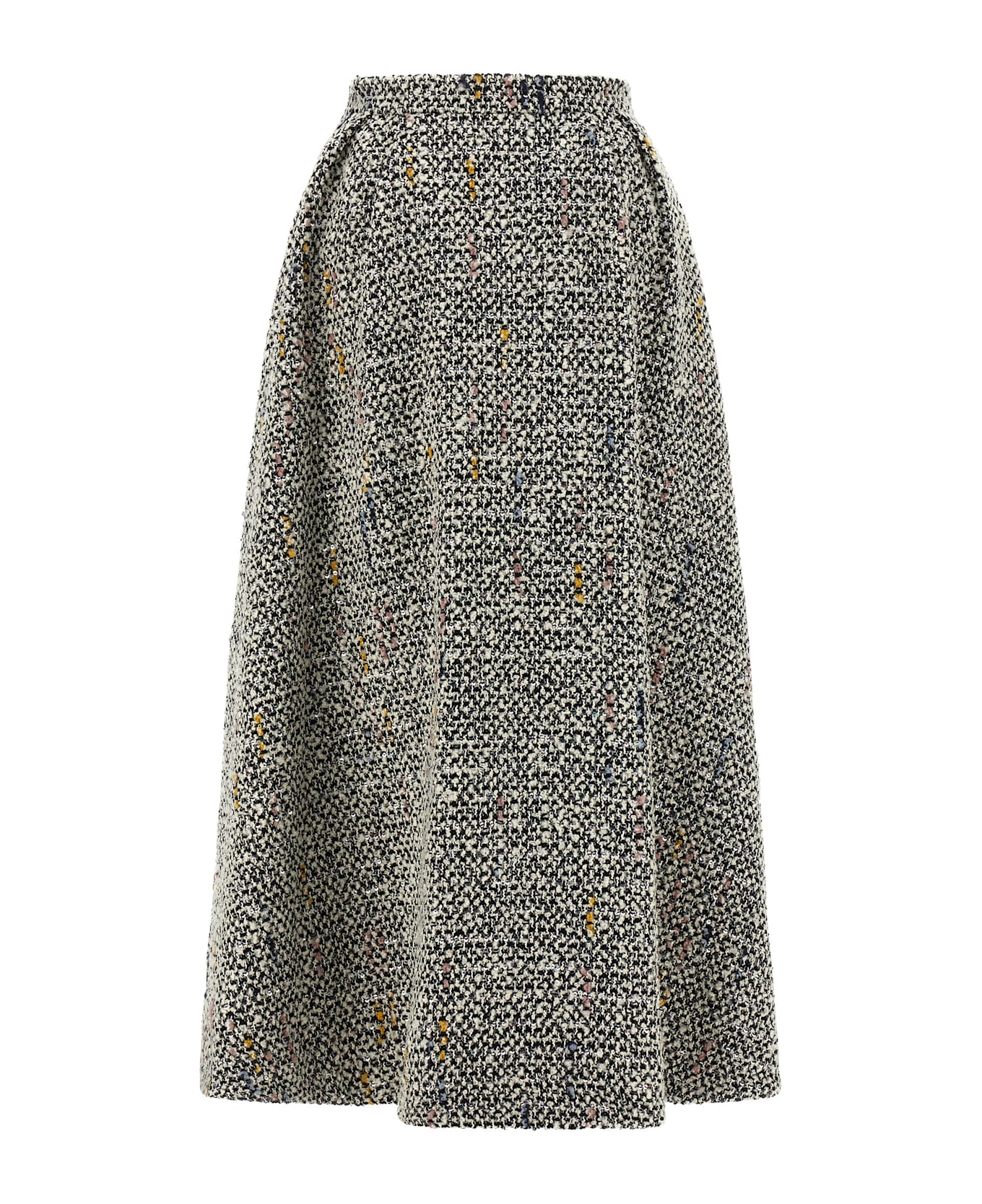 Alessandra Rich Tweed Skirt - White