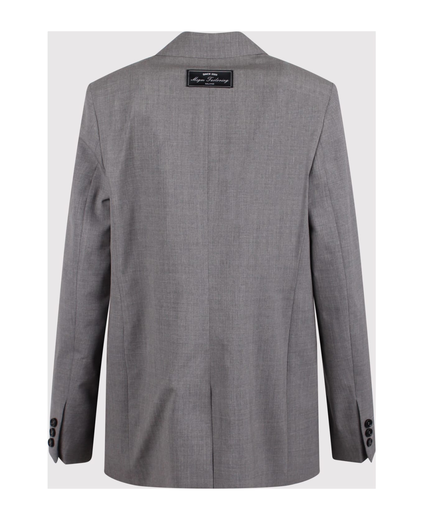 MSGM Single-breasted Blazer With Applique