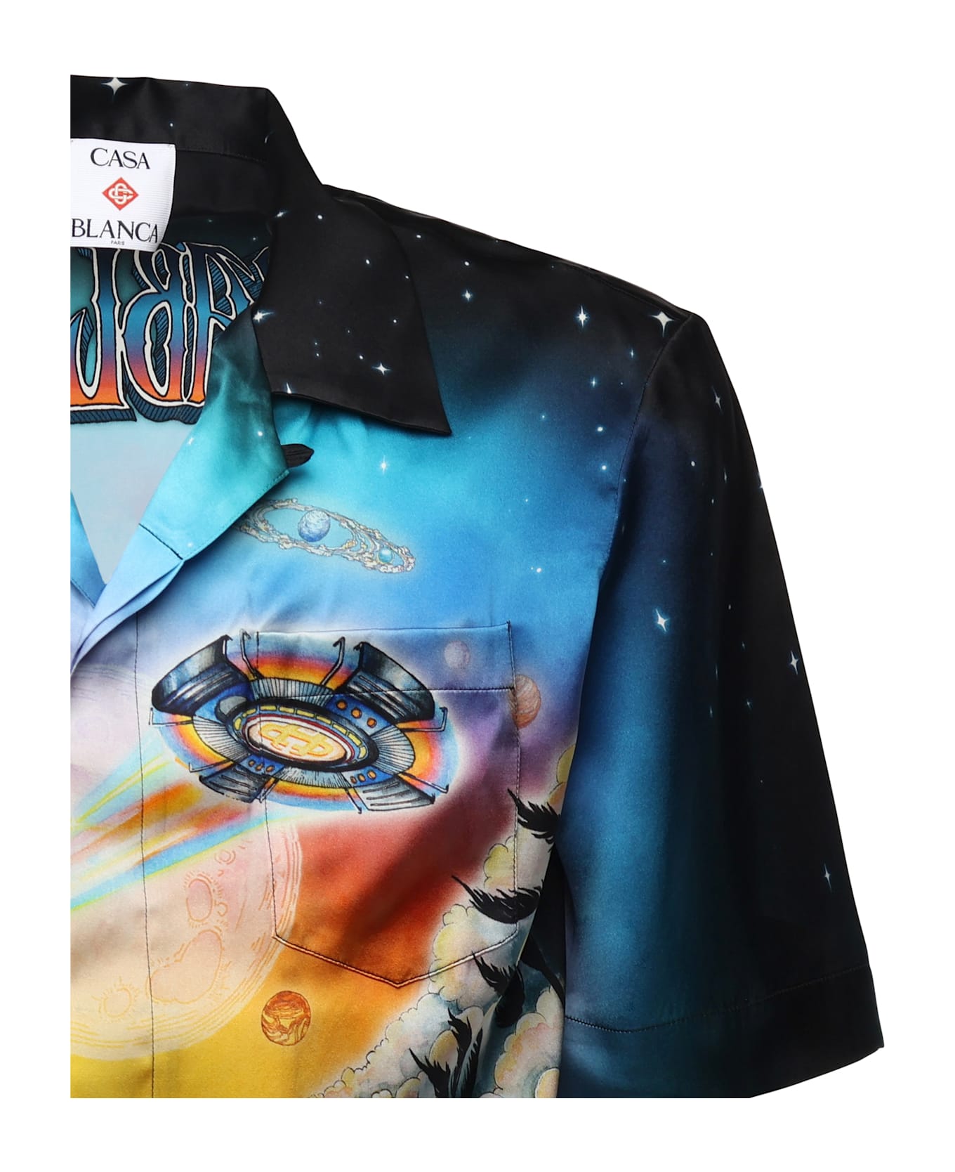 Casablanca "la Prémonition" Silk Shirt - Red