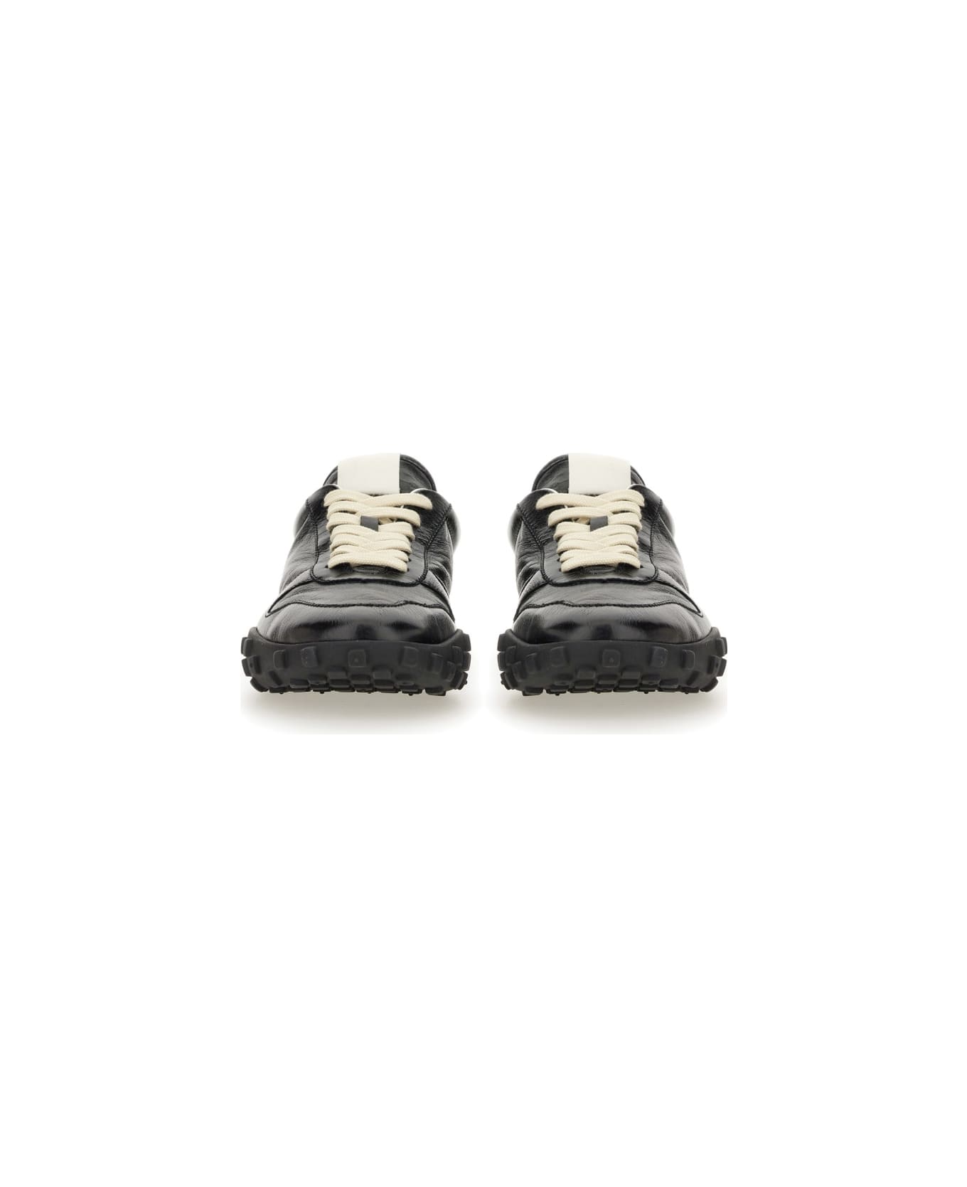 Jil Sander Low Leather Sneaker - BLACK
