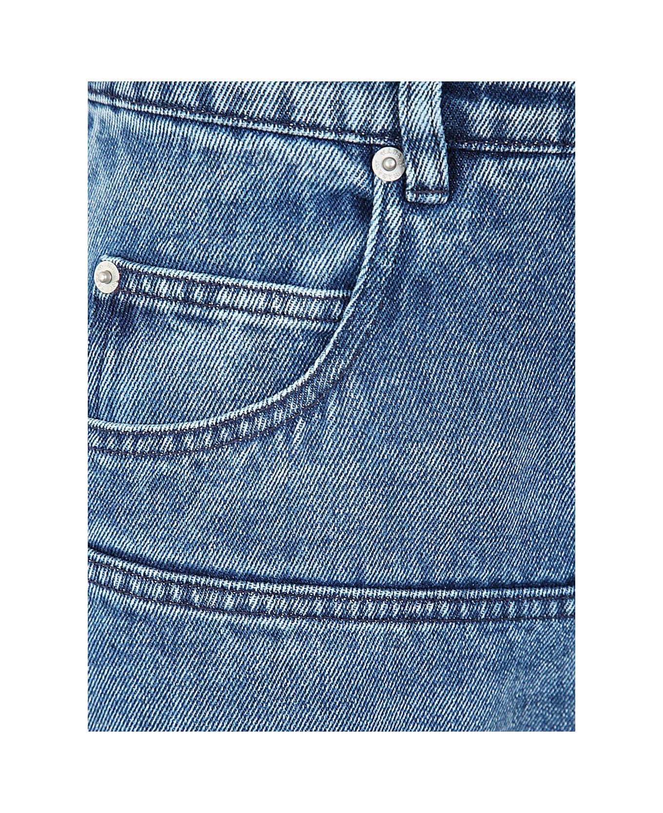 Isabel Marant Keren Mid-rise Wide-leg Jeans - BLUE デニム