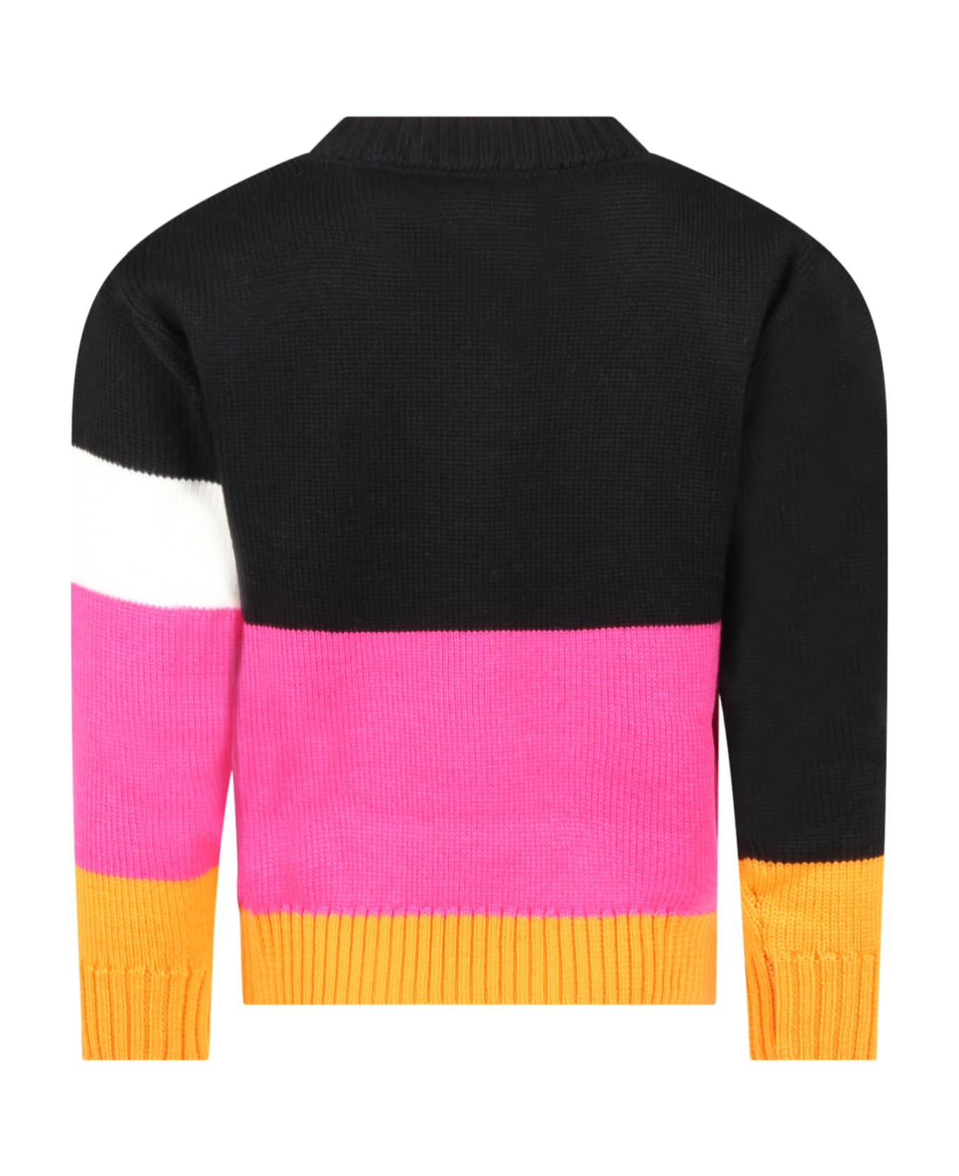 Off-White Multicolor Sweater For Girl With Logo - Multicolor