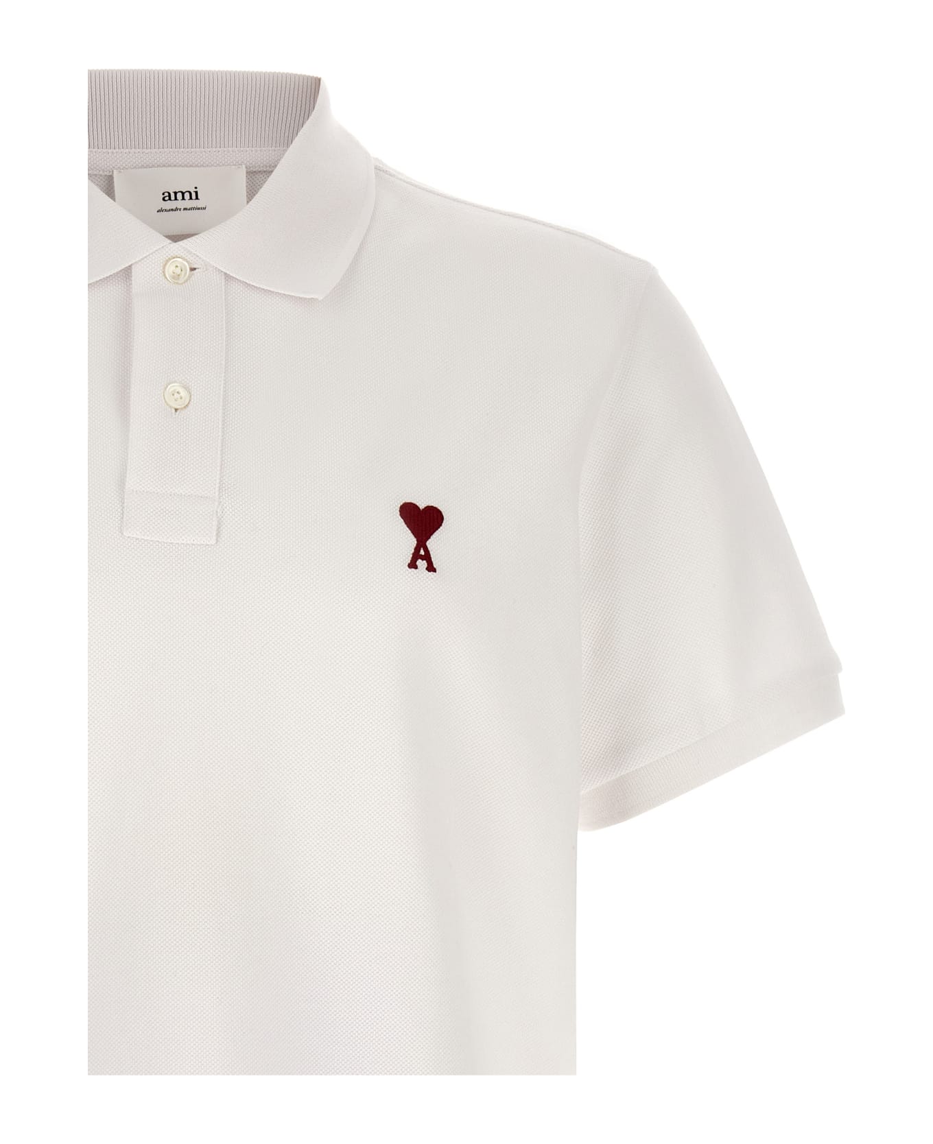 Ami Alexandre Mattiussi 
ami De Coeur
 Polo Shirt - WHITE