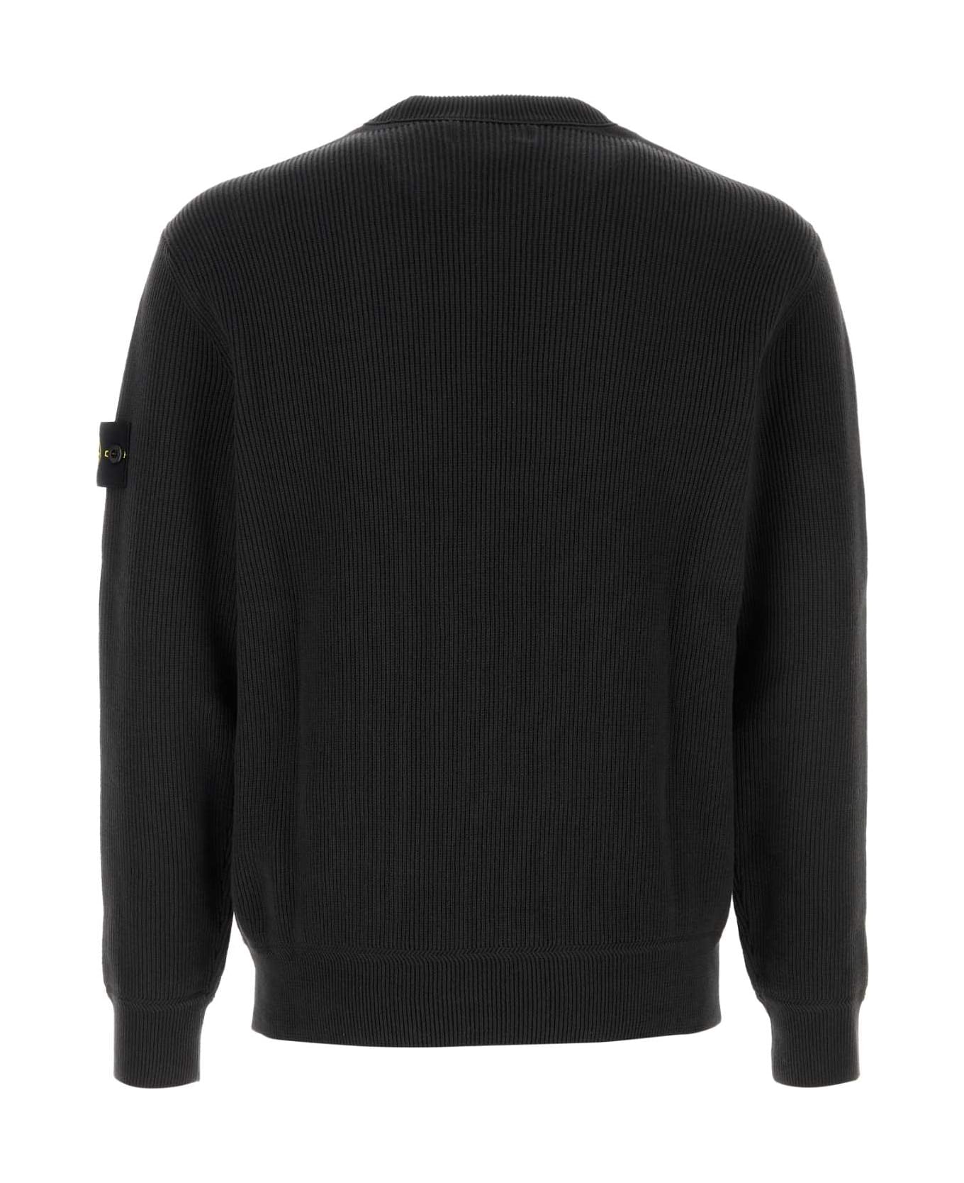 Stone Island Charcoal Cotton Sweater - MULTI