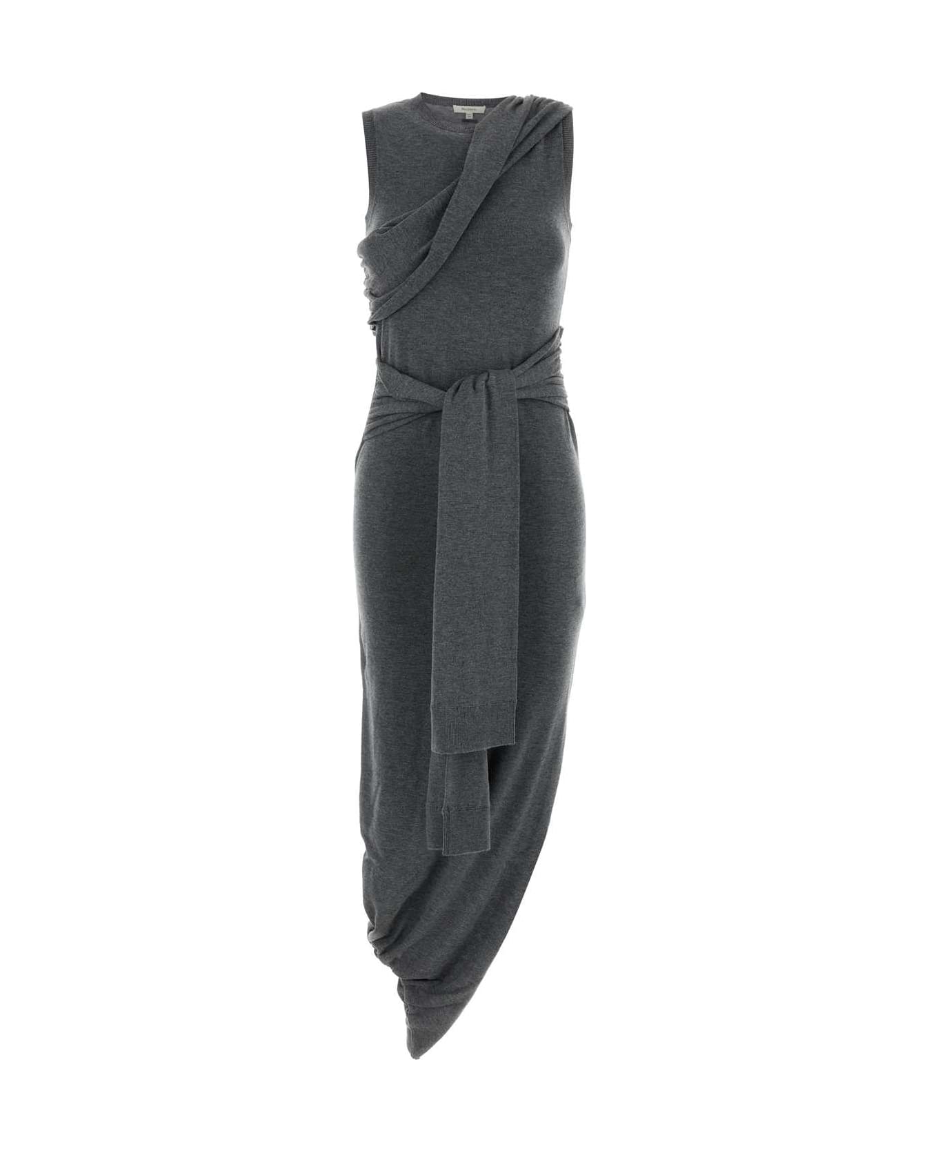 J.W. Anderson Grey Jersey Dress - CHARCOALMELANGE