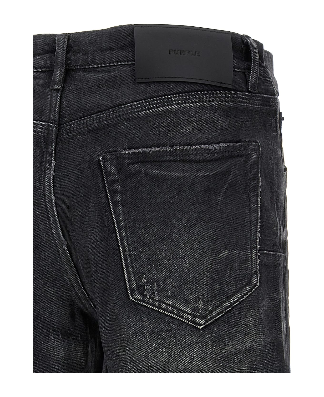 Purple Brand 
p005 Double Dip Coated
 Jeans - Black  