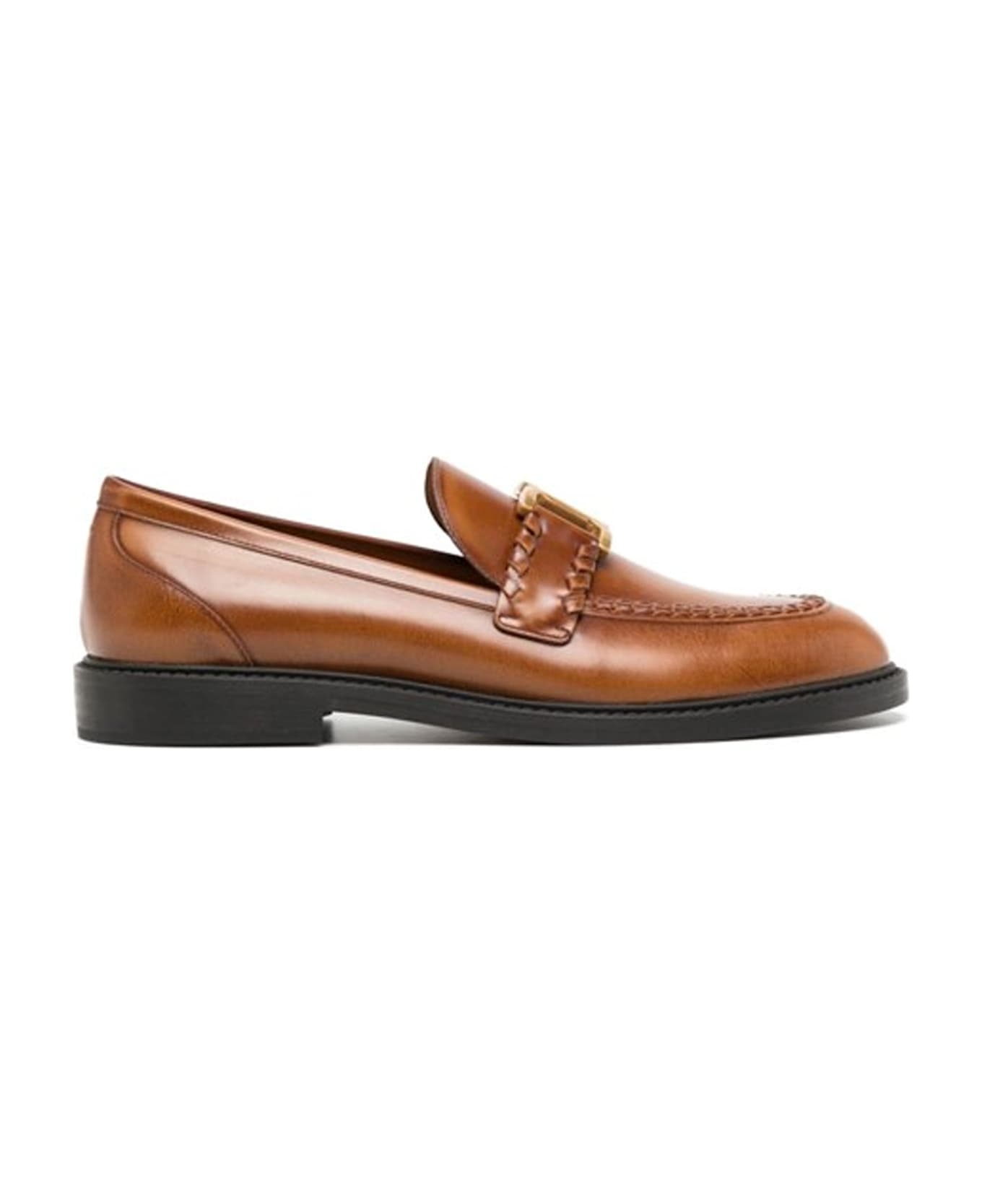 Chloé Chloe Marcie Leather Loafers - Brown