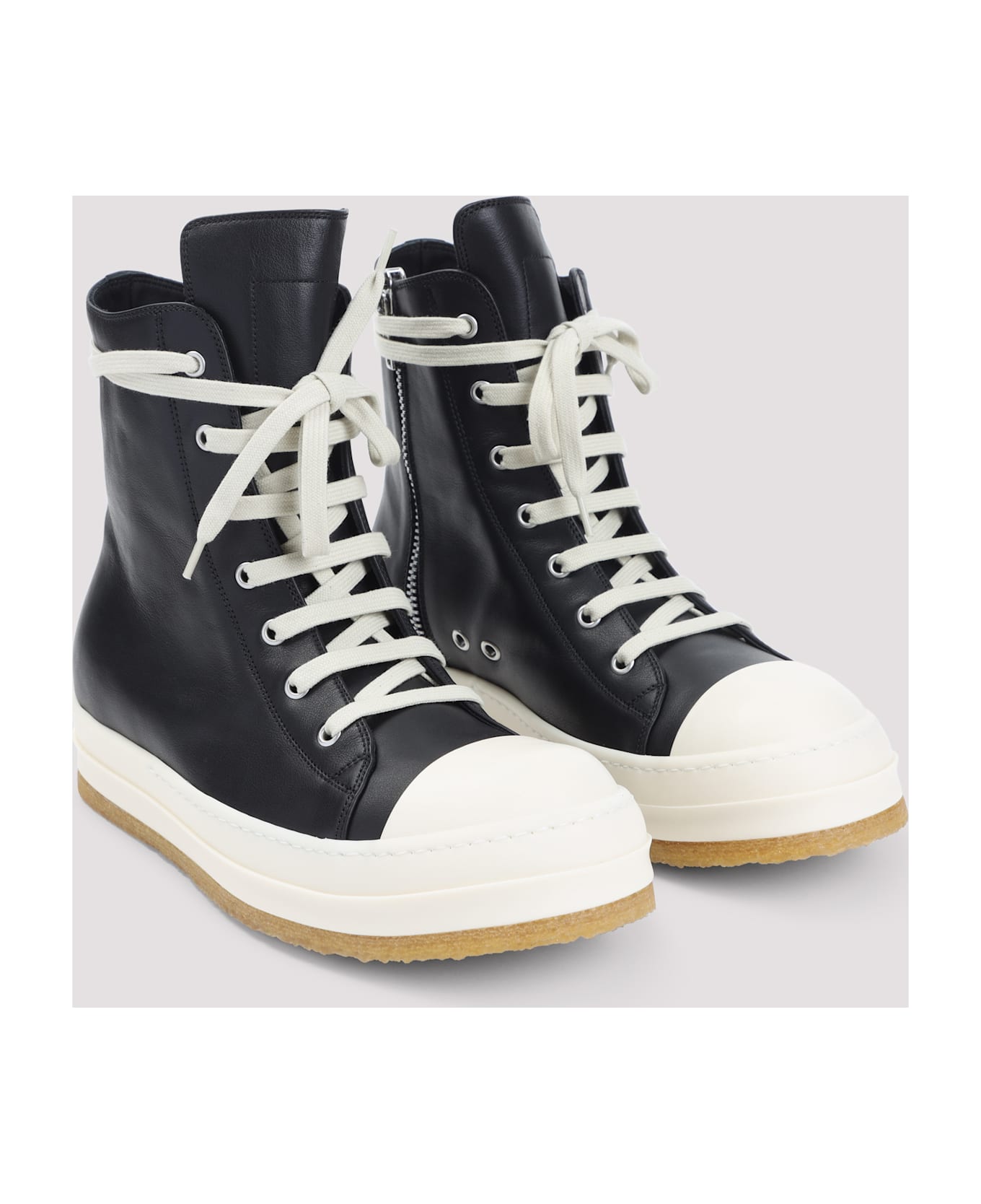 Rick Owens Creep Sneakers - Black Milk Milk