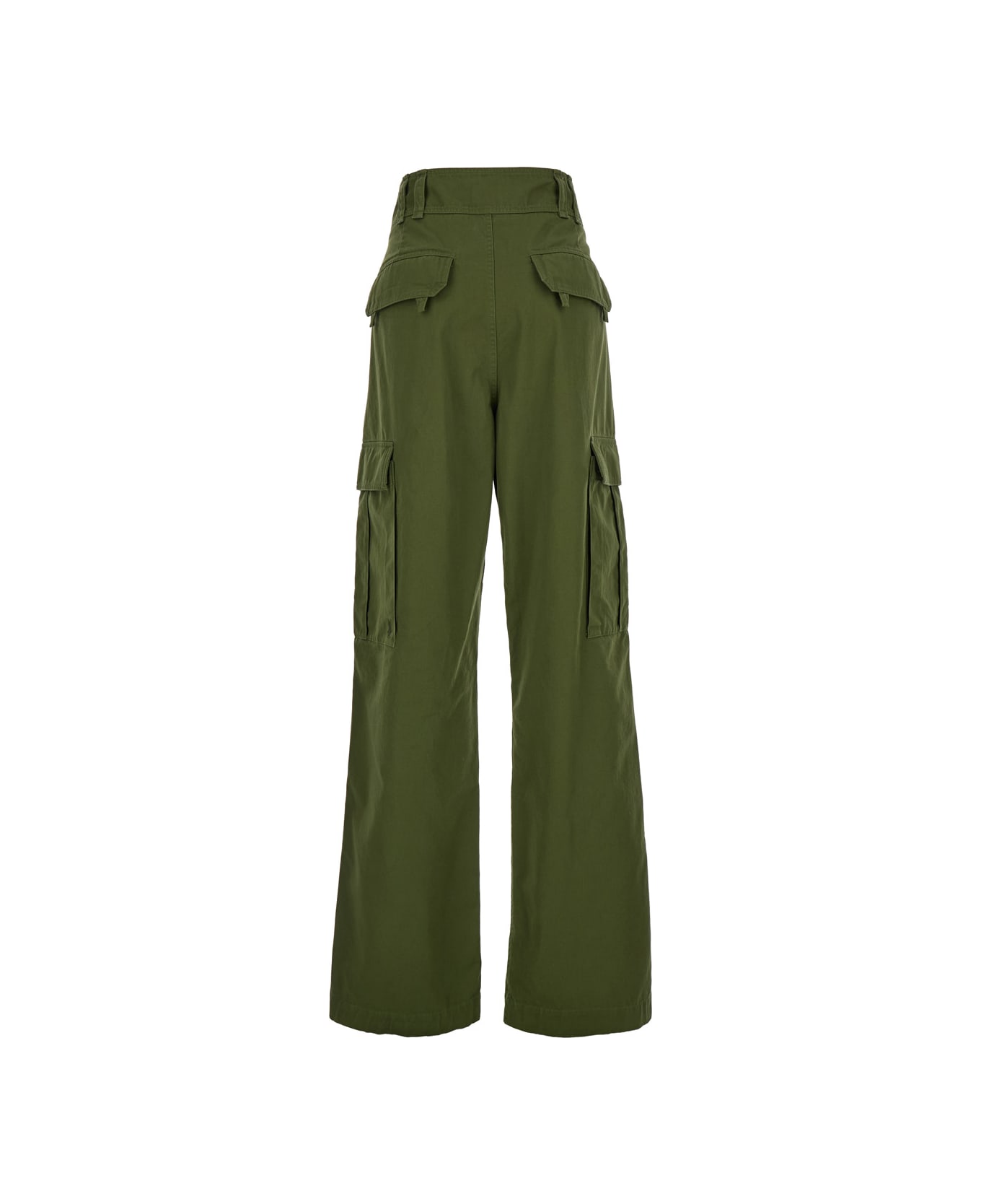 Saint Laurent Pantalon Twill Chino De Coton - GREEN