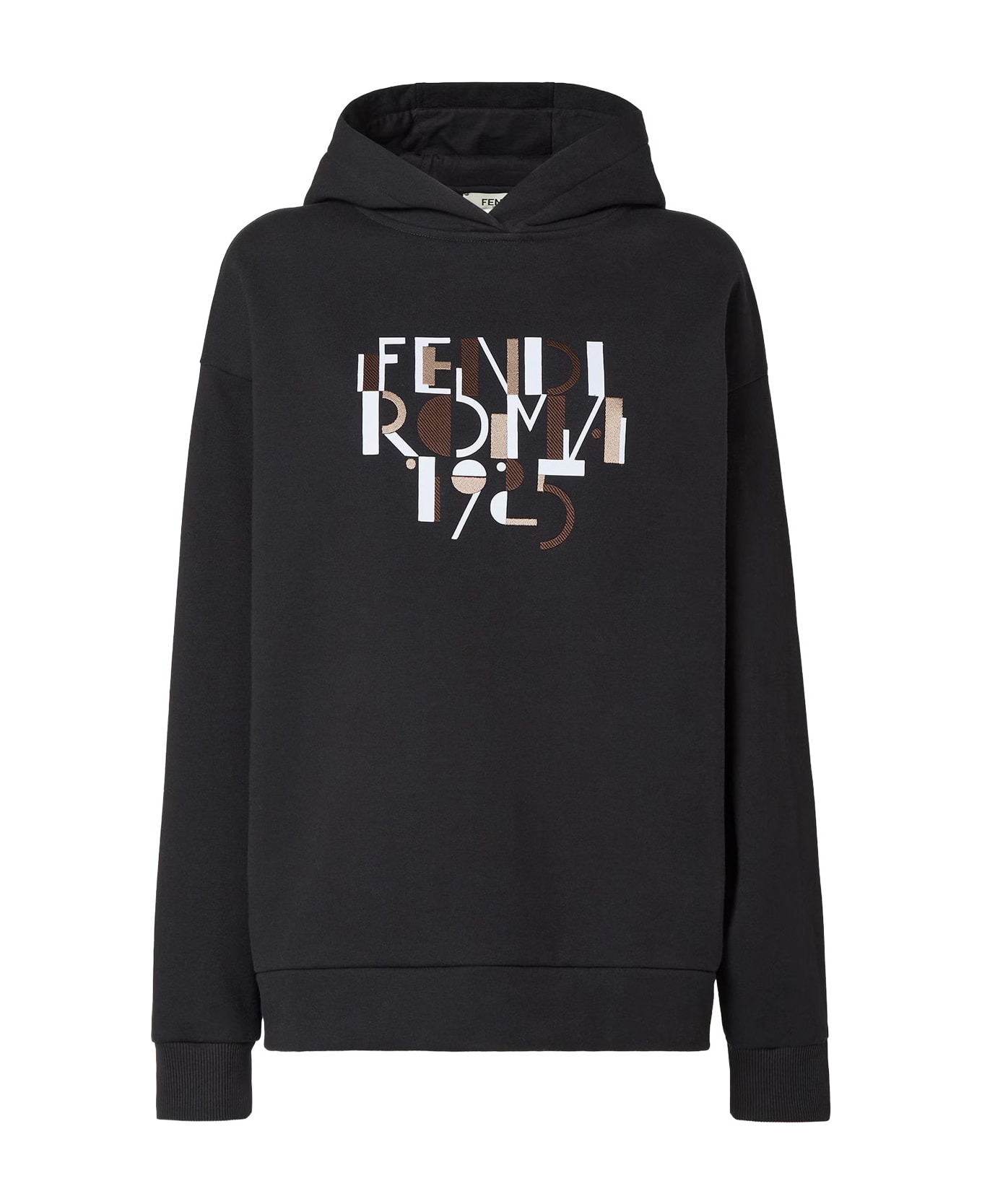 Fendi Oversize Cotton Sweatshirt - Black