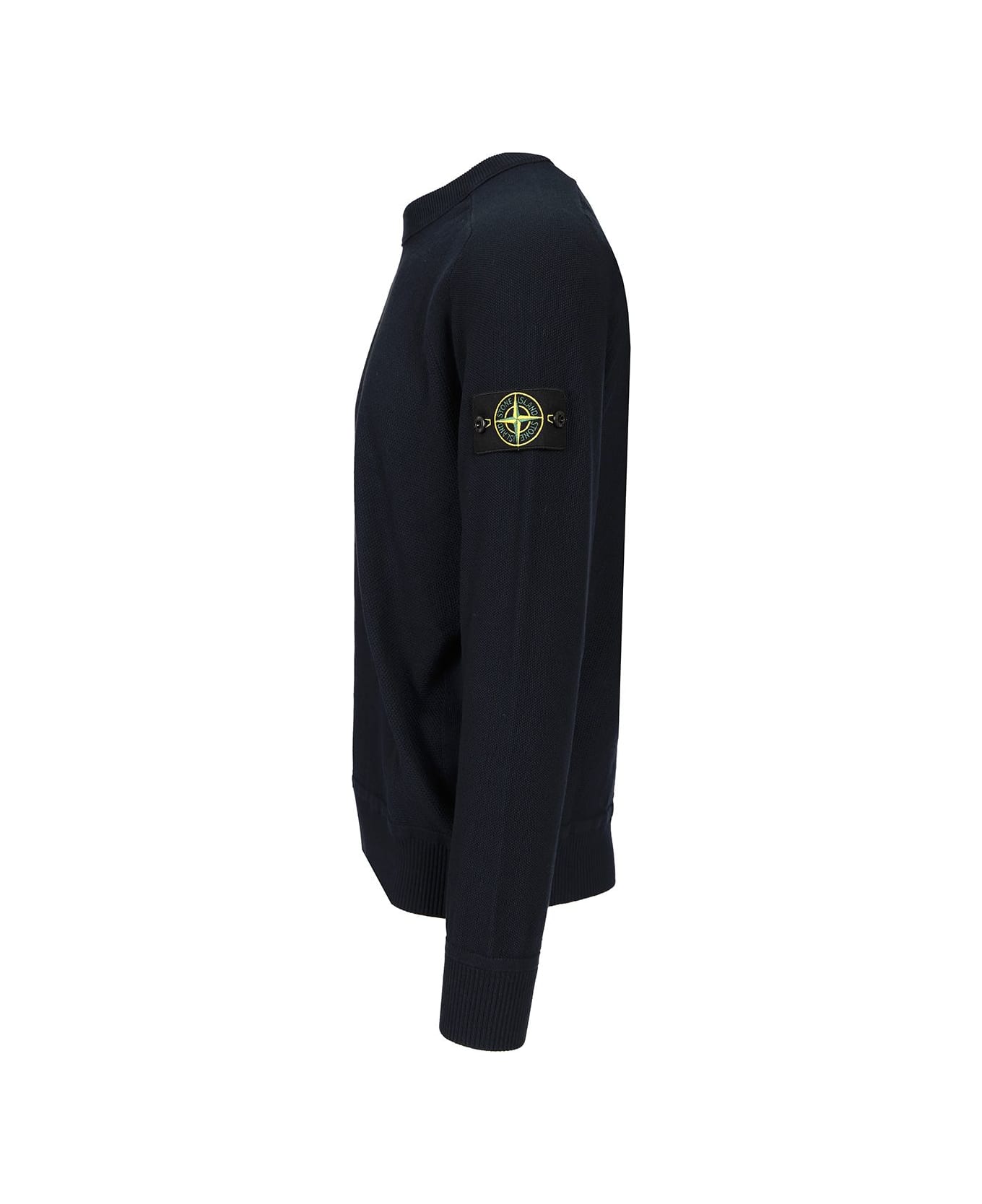Stone Island Cotton Crewneck - Blue