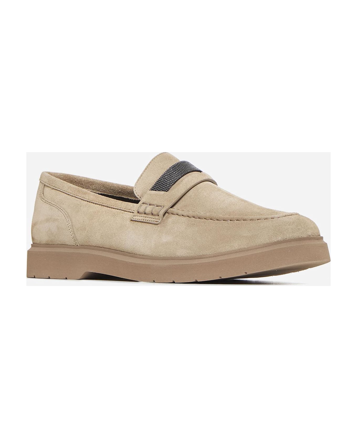 Brunello Cucinelli Suede Loafers - Anacardo