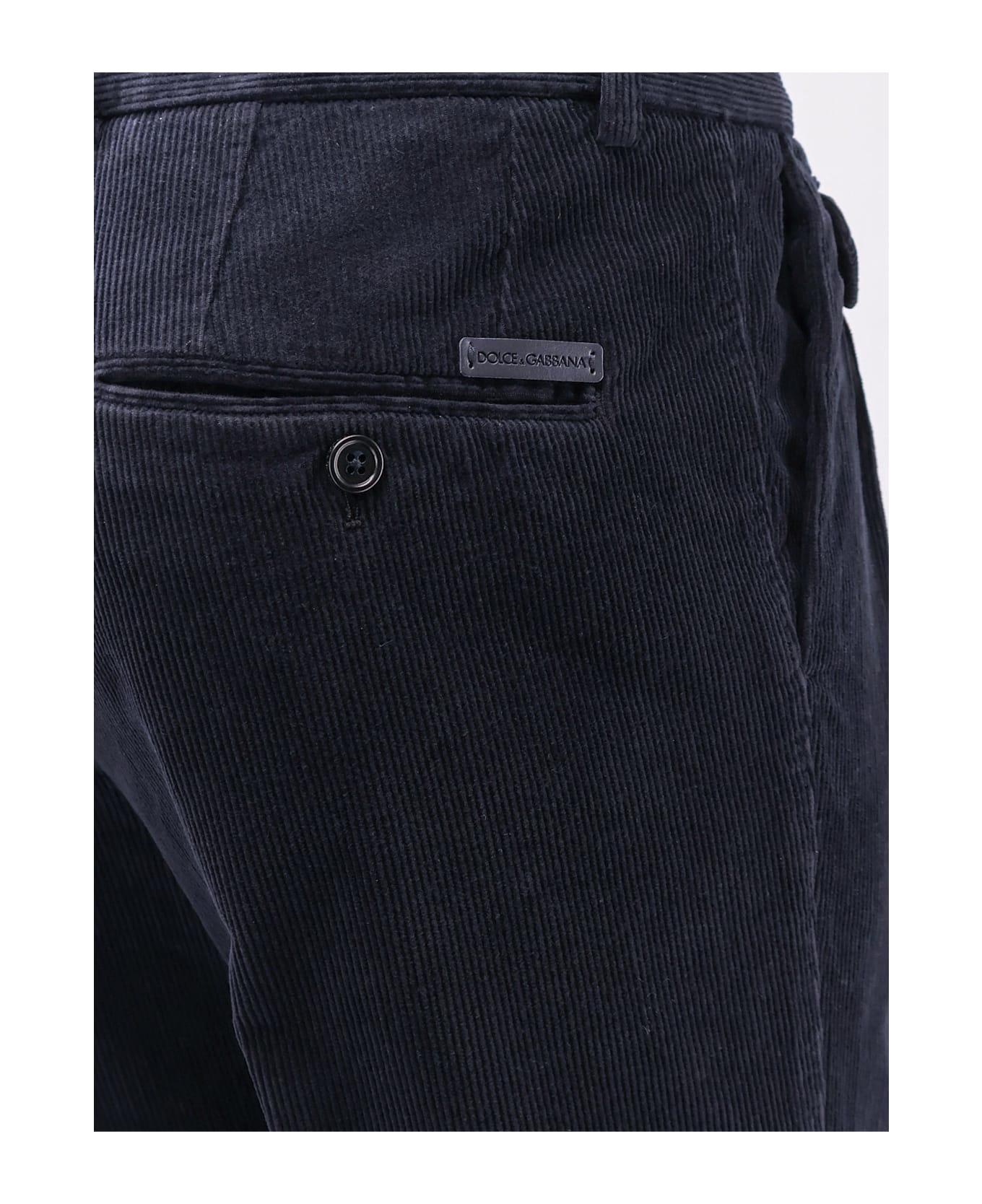 Dolce 
Gabbana Corduroy Trousers - BLU SCURISSIMO 1