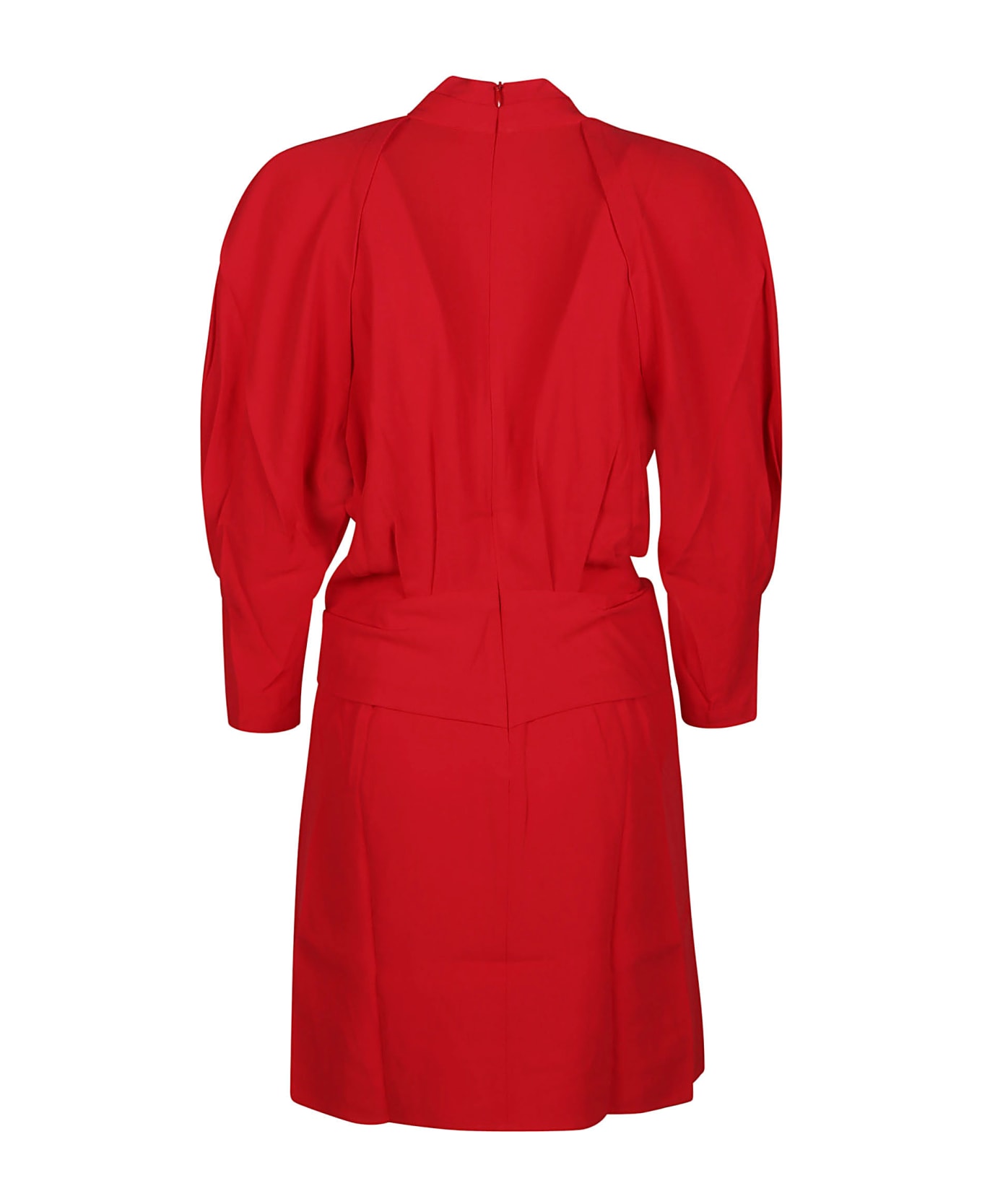 IRO Katie V-neck Cut-out Mini Dress - Cardinal Red