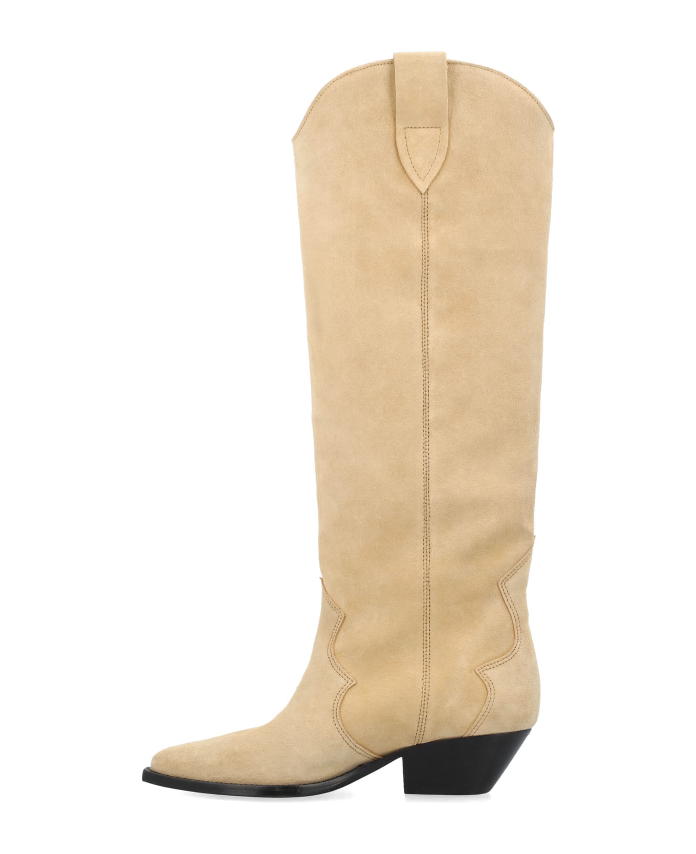 Isabel Marant Denvee Suede Boots - BEIGE